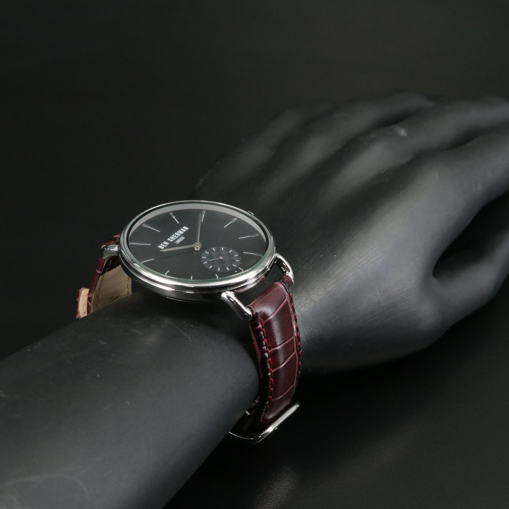 Ben Sherman Brighton Professional Leather Band Watch with Box