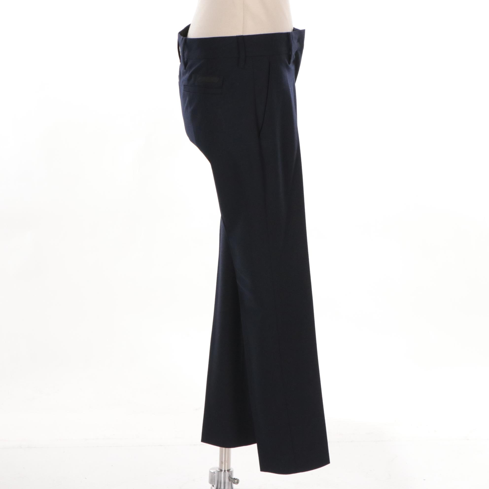 Prada Wool Blend Ankle Pant