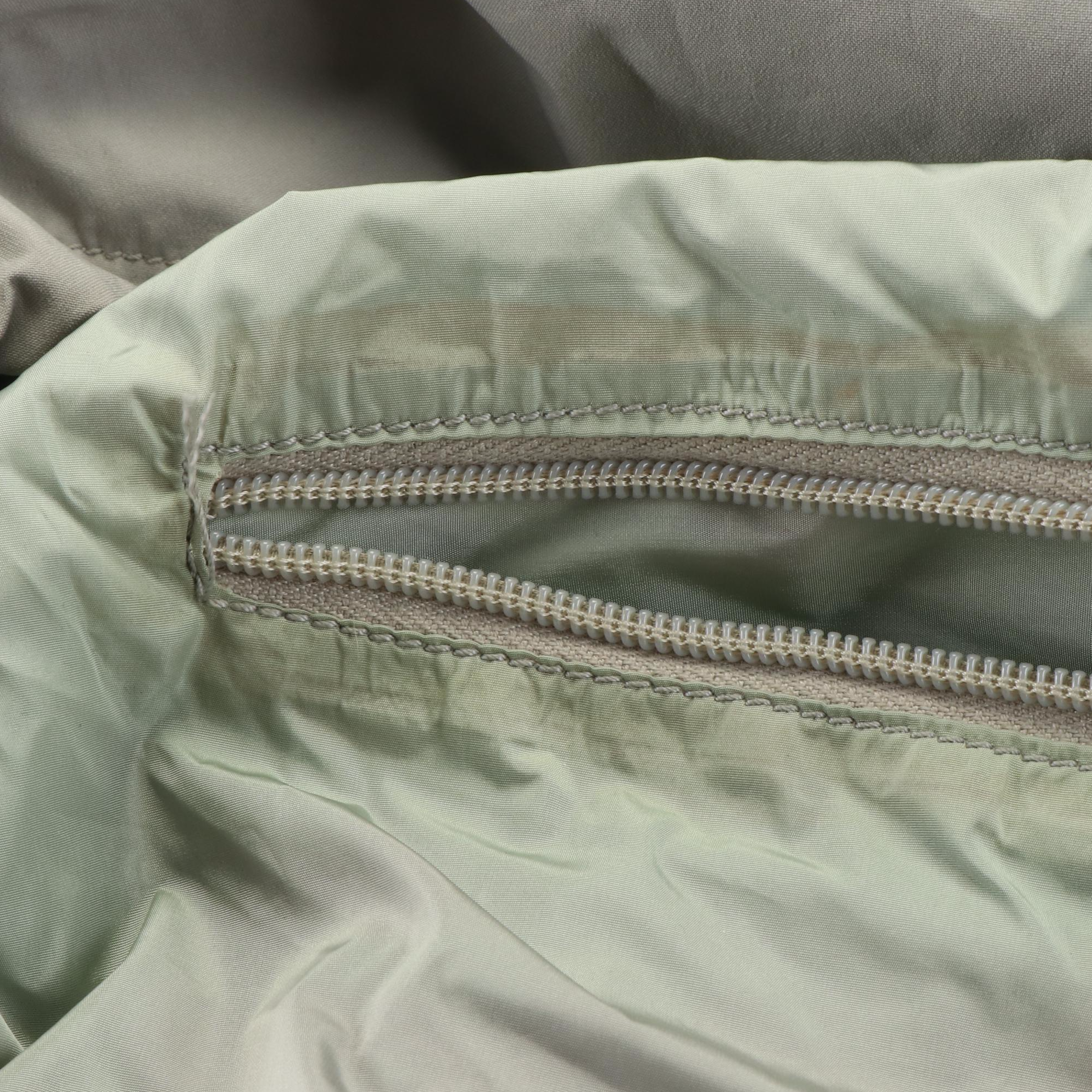 Prada 2 Way Bucket Crossbody Bag in Gray Nylon