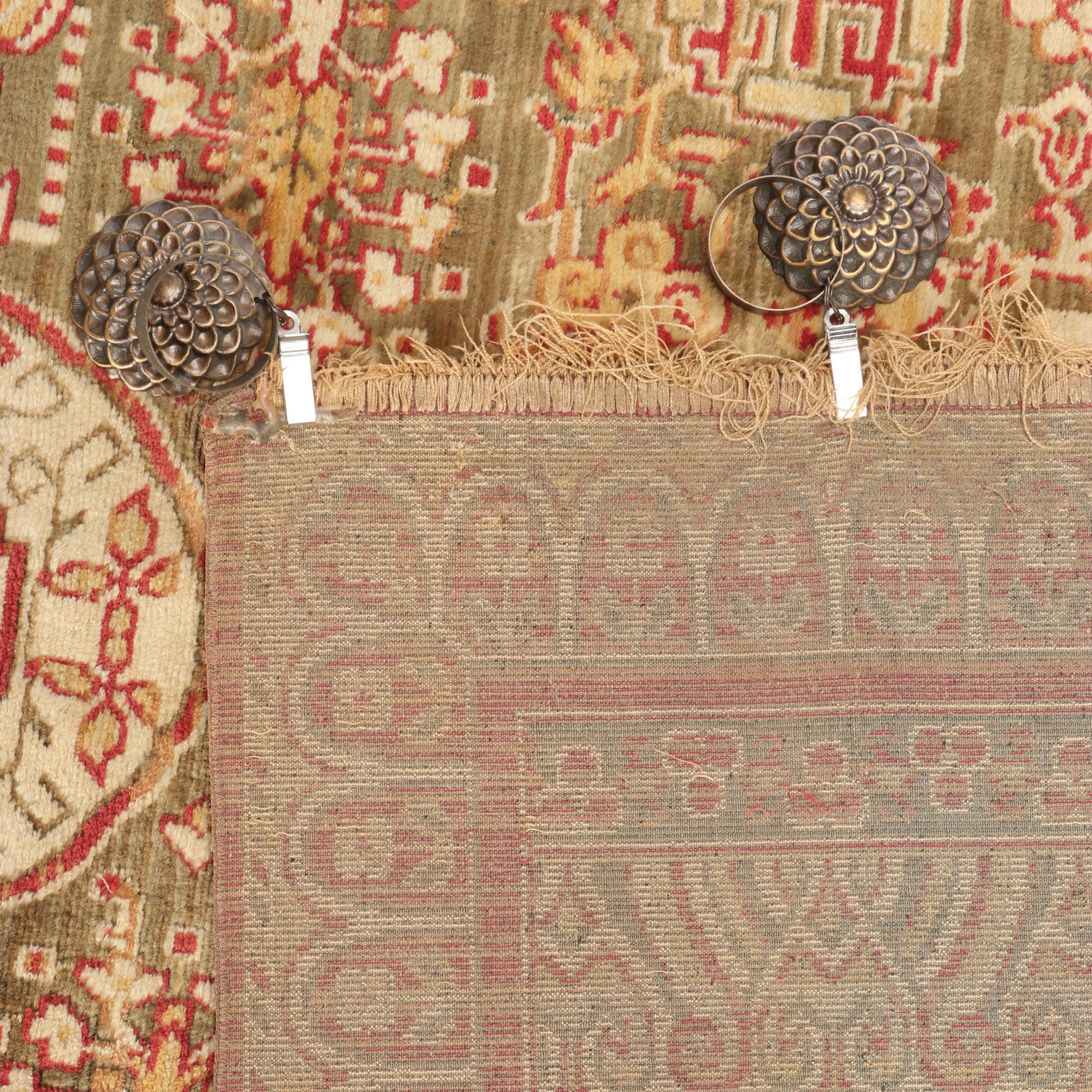 Persian Style Tapestry Panel With Hanging Hooks