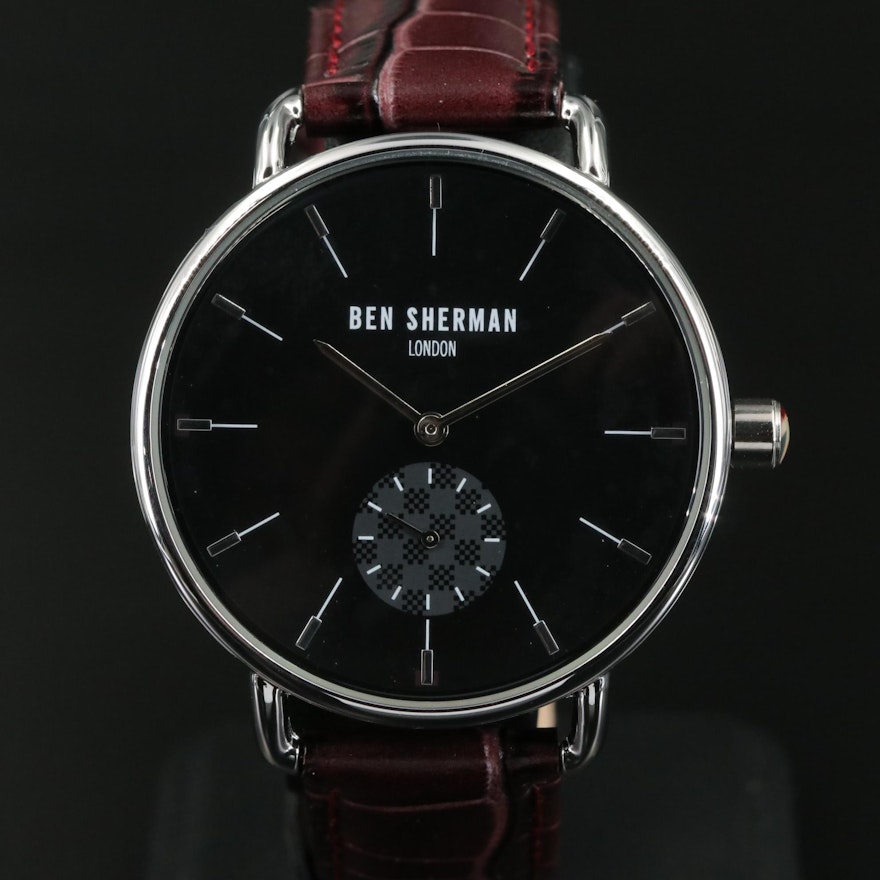 Ben Sherman Brighton Professional Leather Band Watch with Box