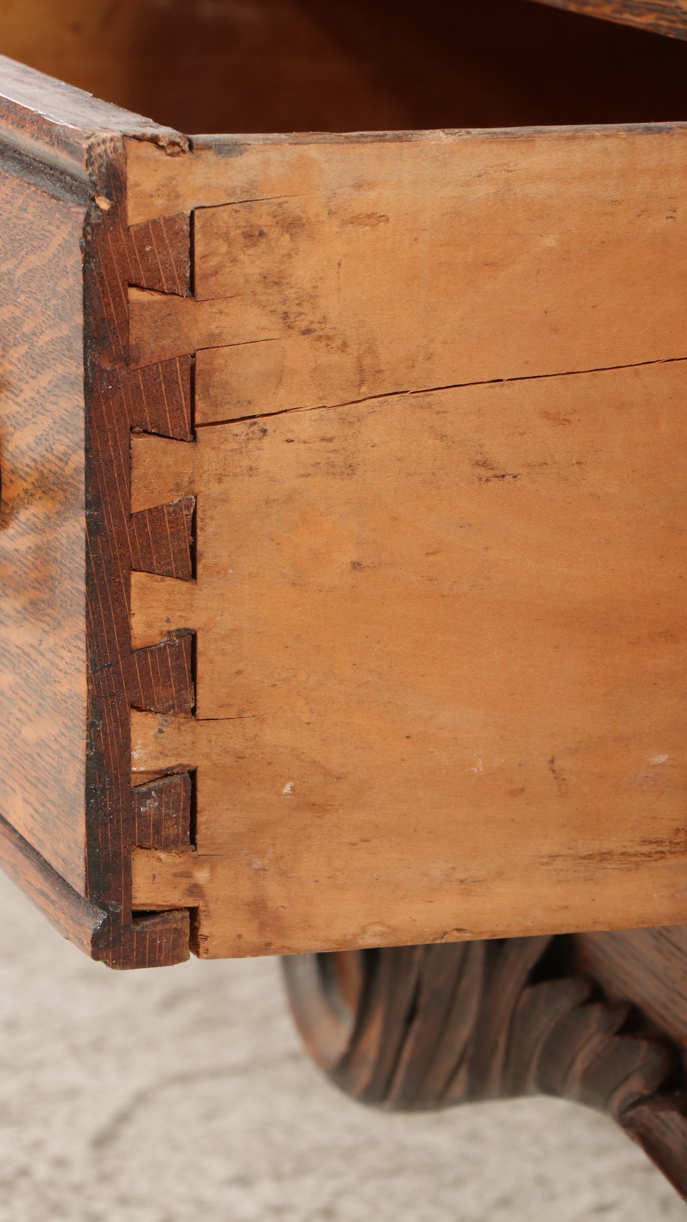 Marstall Furniture Co. Late Victorian Quartersawn Oak & Mirrored Glass