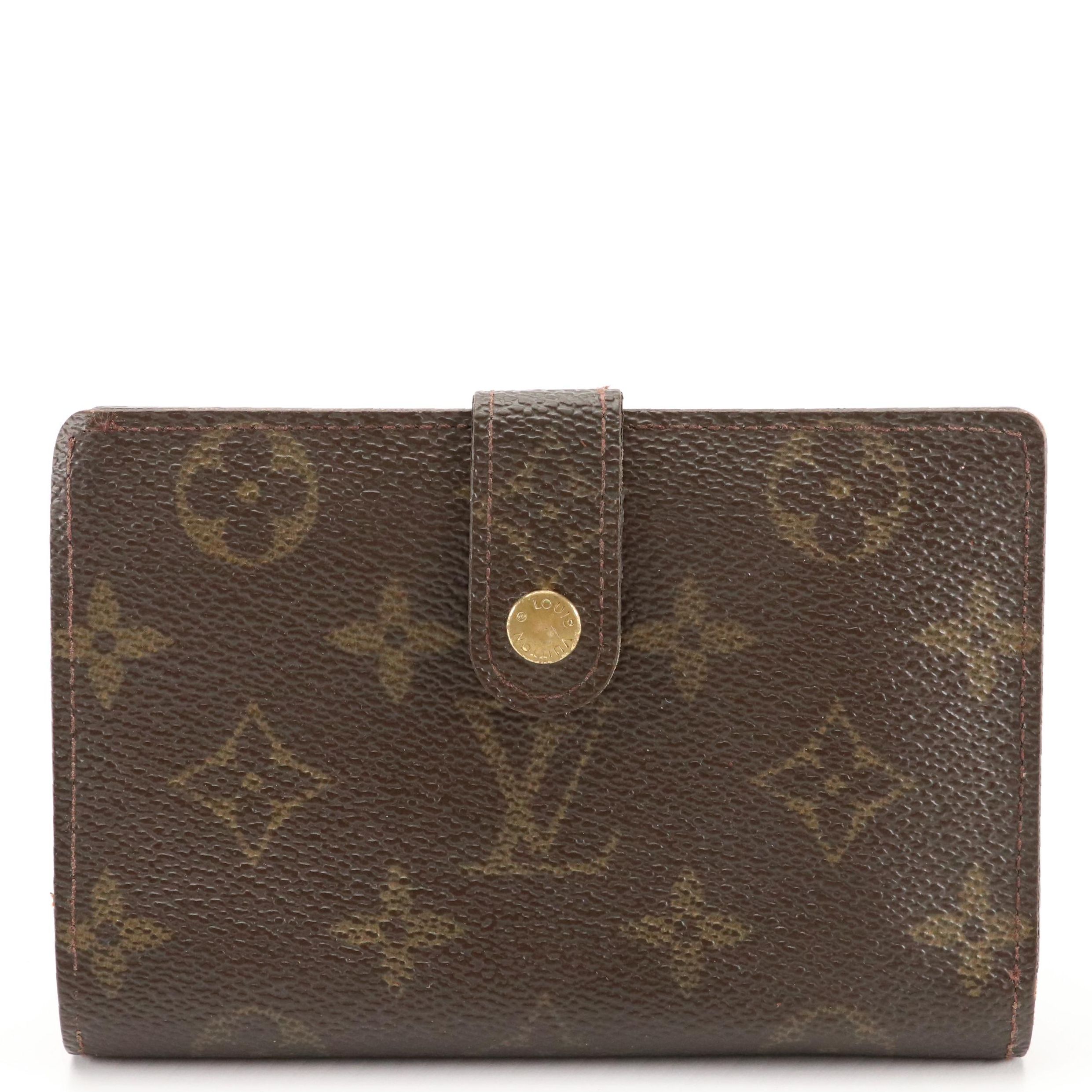 Louis Vuitton Porte Viennois Kiss Lock Coin Purse Wallet in Monogram Canvas