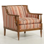 Louis XVI Style Custom-Upholstered Bergère, Circa 1970