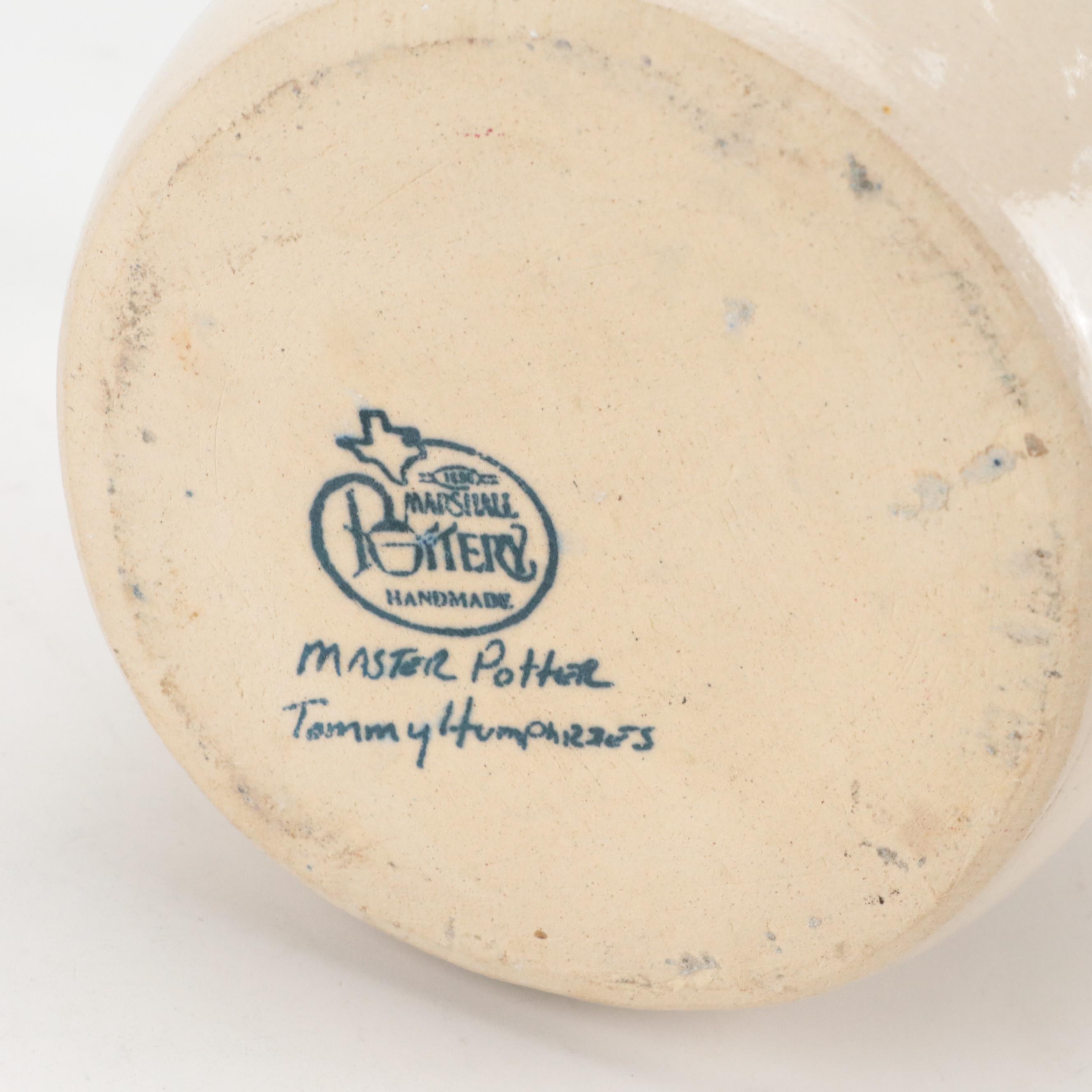 Marshall Pottery Stoneware Jug with Other Art Pottery Bowls and Décor