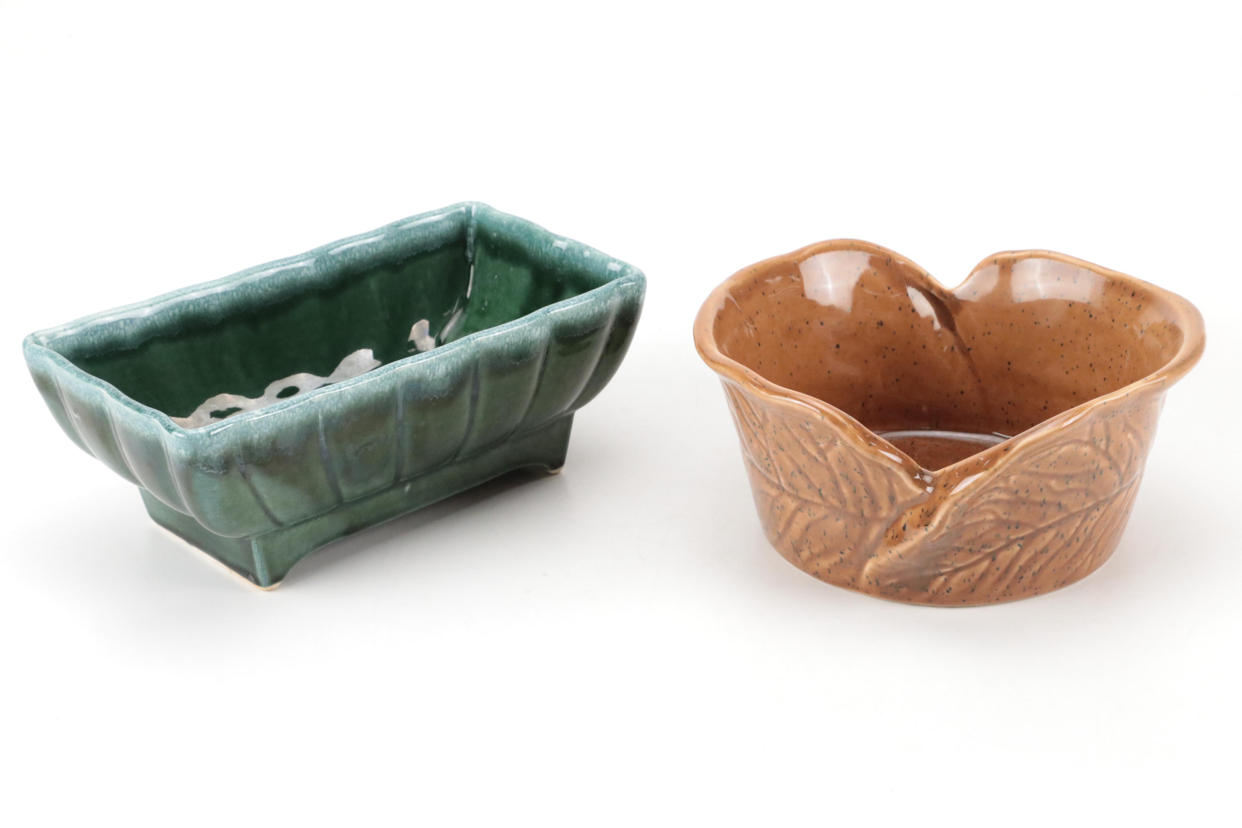 Marshall Pottery Stoneware Jug with Other Art Pottery Bowls and Décor