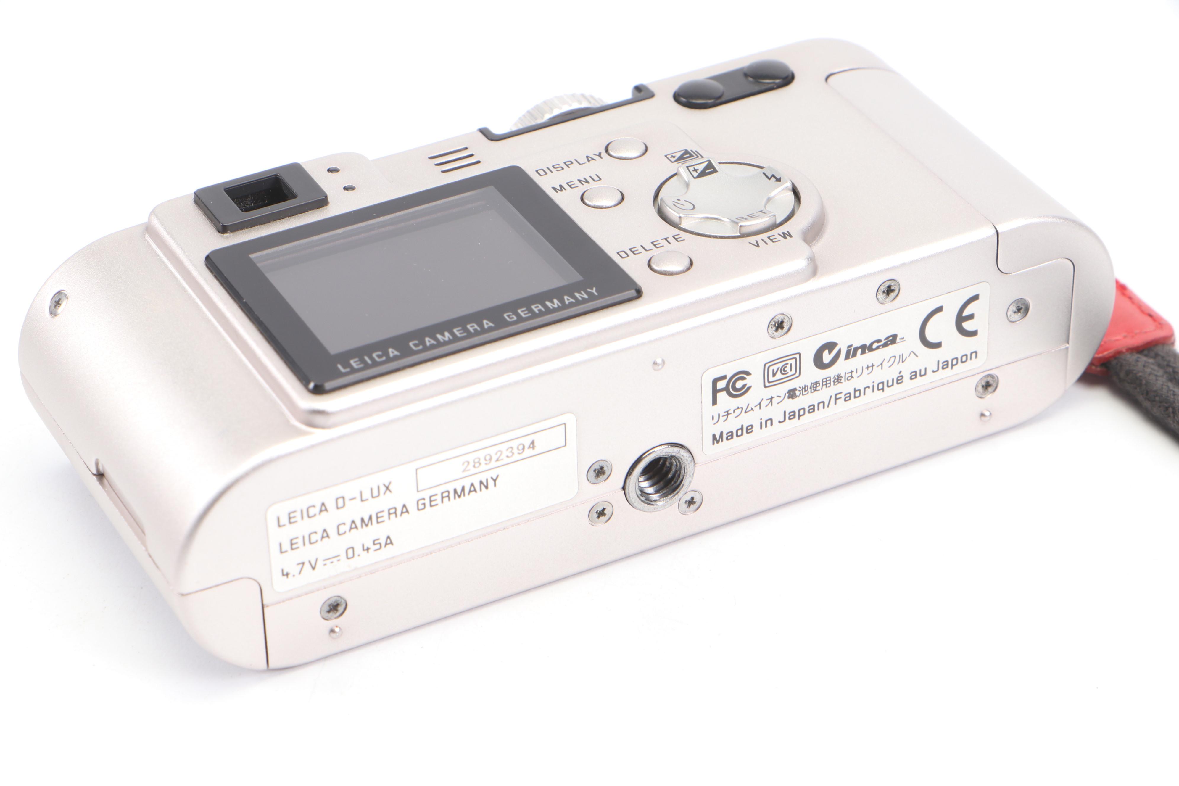 Leica D-Lux Digital Camera and Battery Charger with More