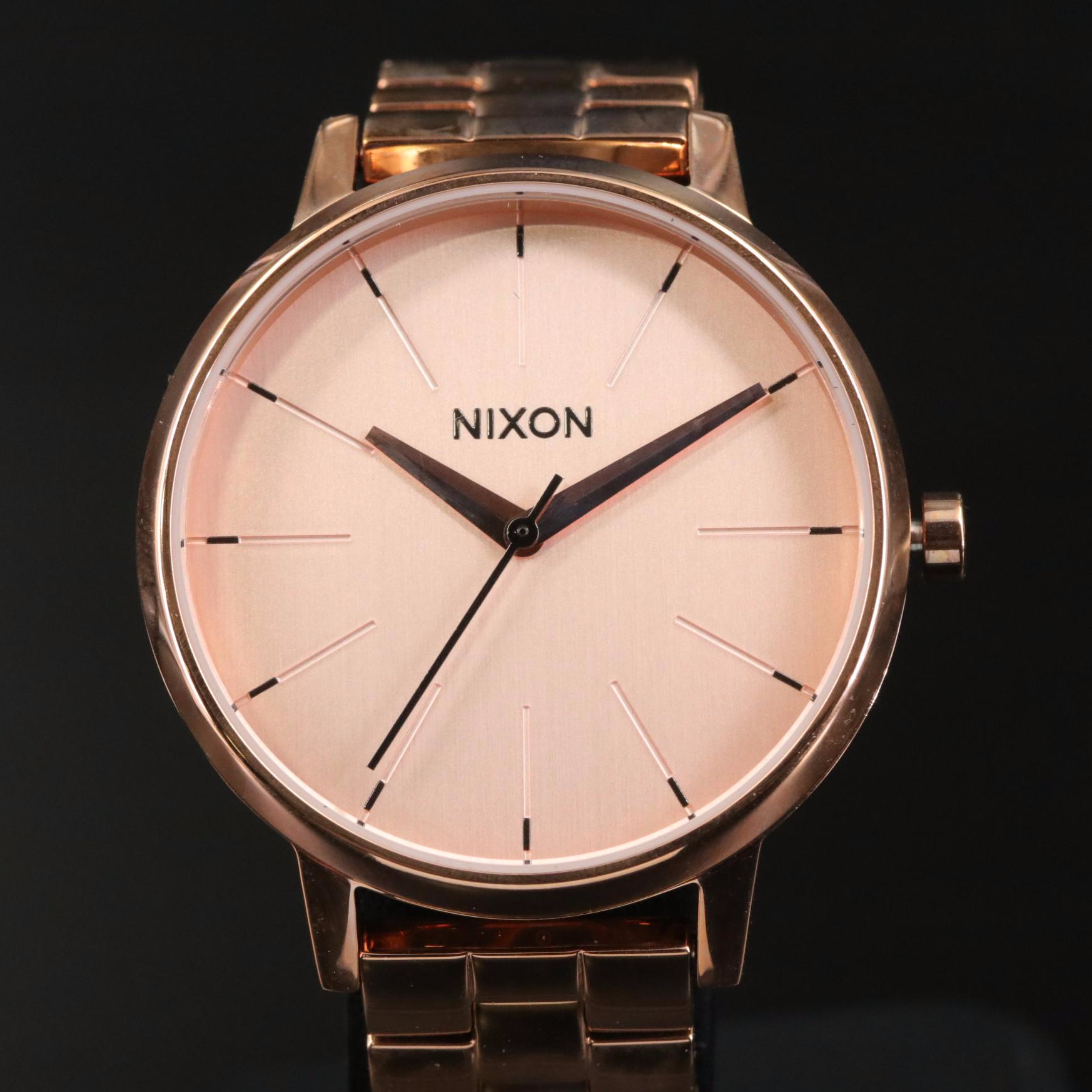 Nixon Rose Gold Kensington Watch with Box
