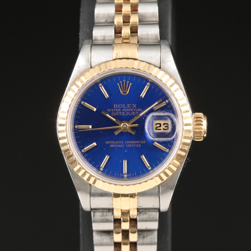 1994 Rolex Oyster Perpetual Two-Tone Date just Wristwatch