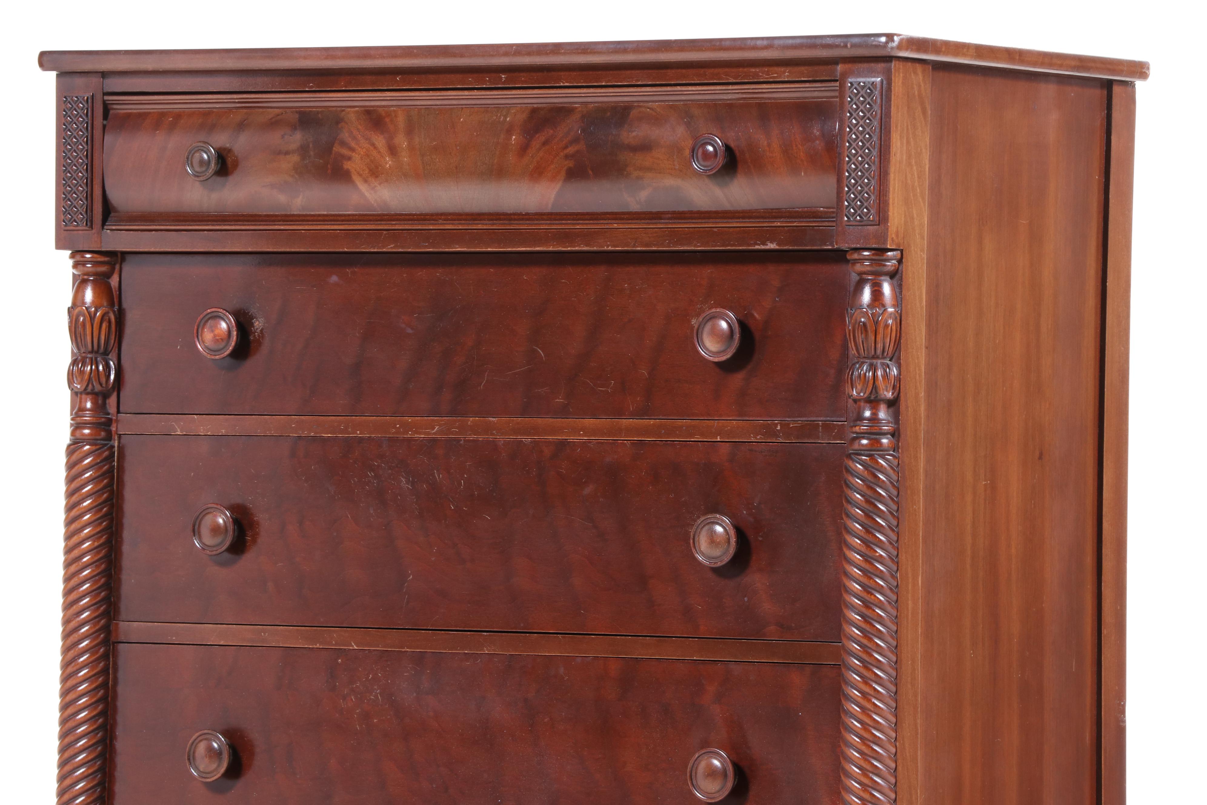Thomasville Chair Company Classical Style Mahogany Five-Drawer Chest