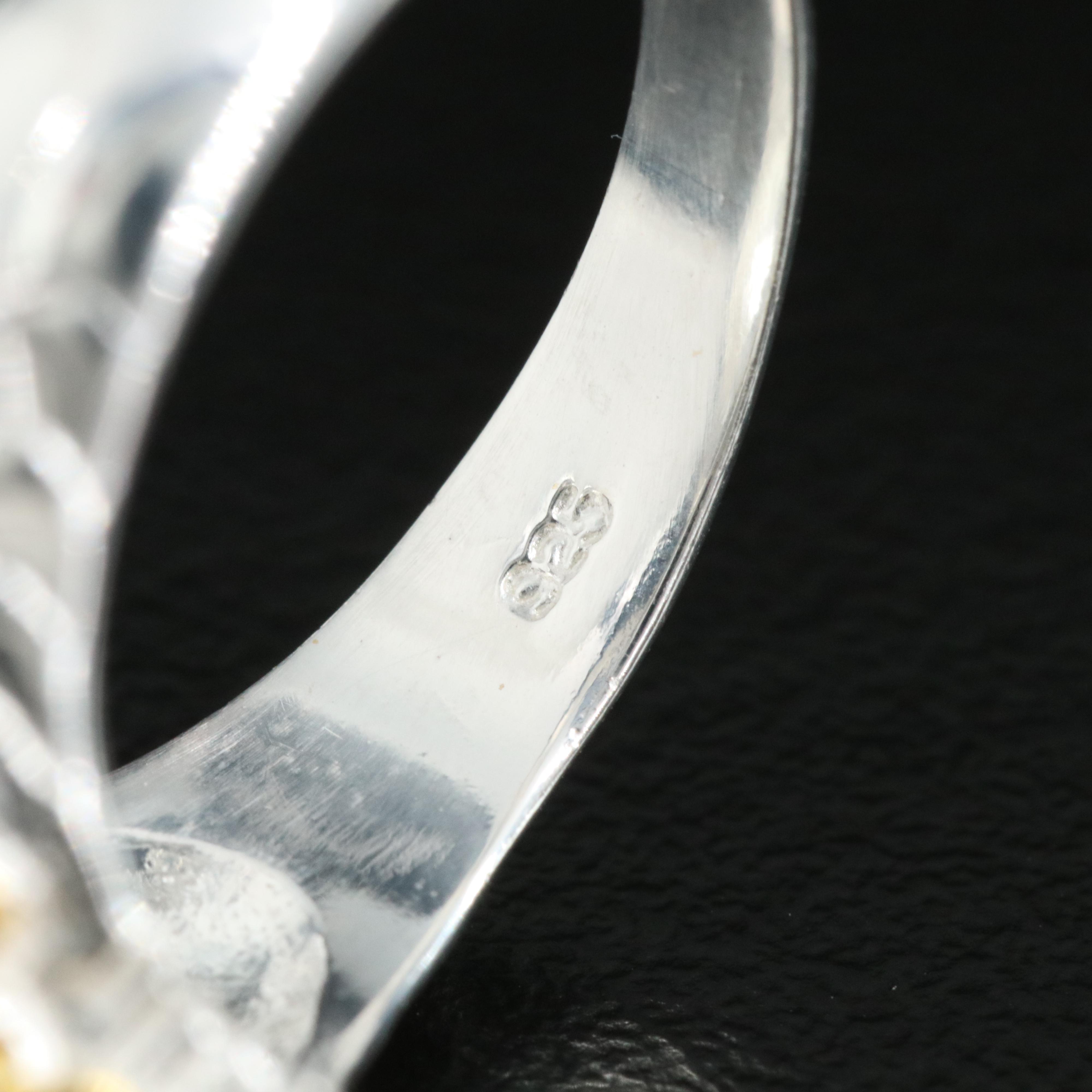 Sterling Garnet Dragon Head Ring