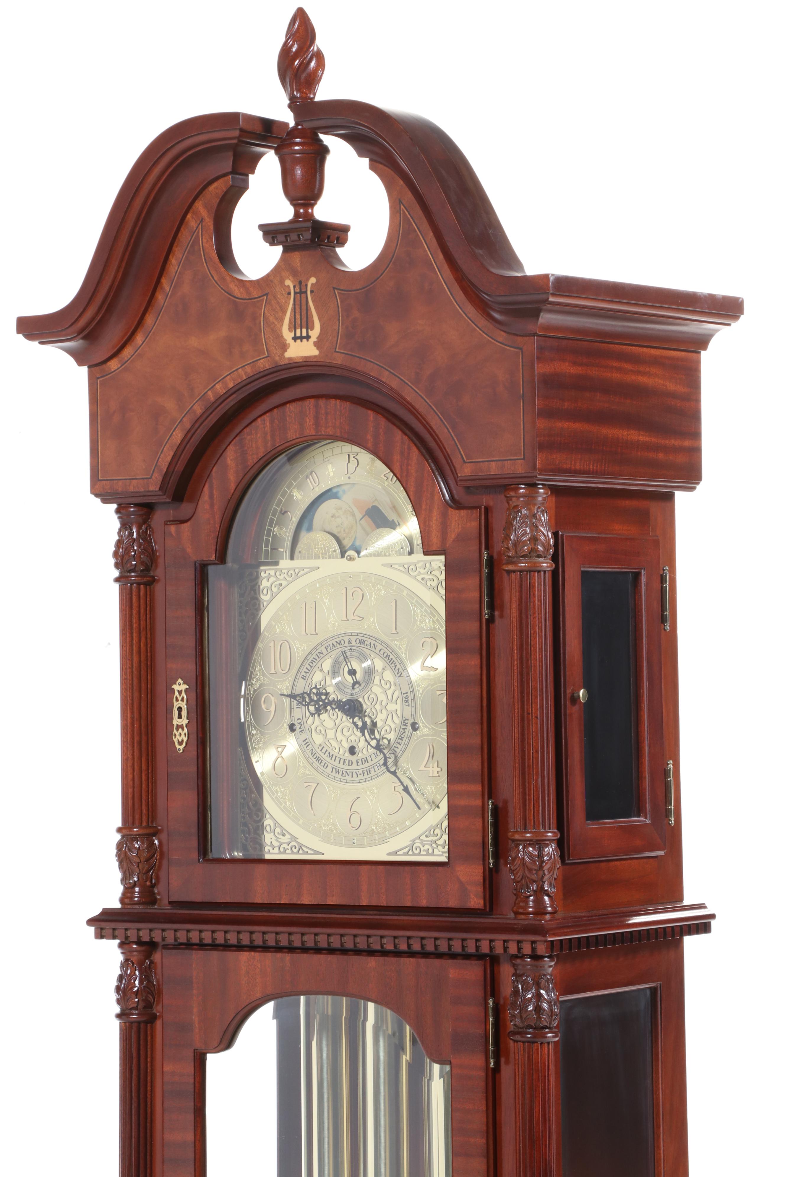 Baldwin Piano & Organ Co. 125th Anniversary Grandfather Clock
