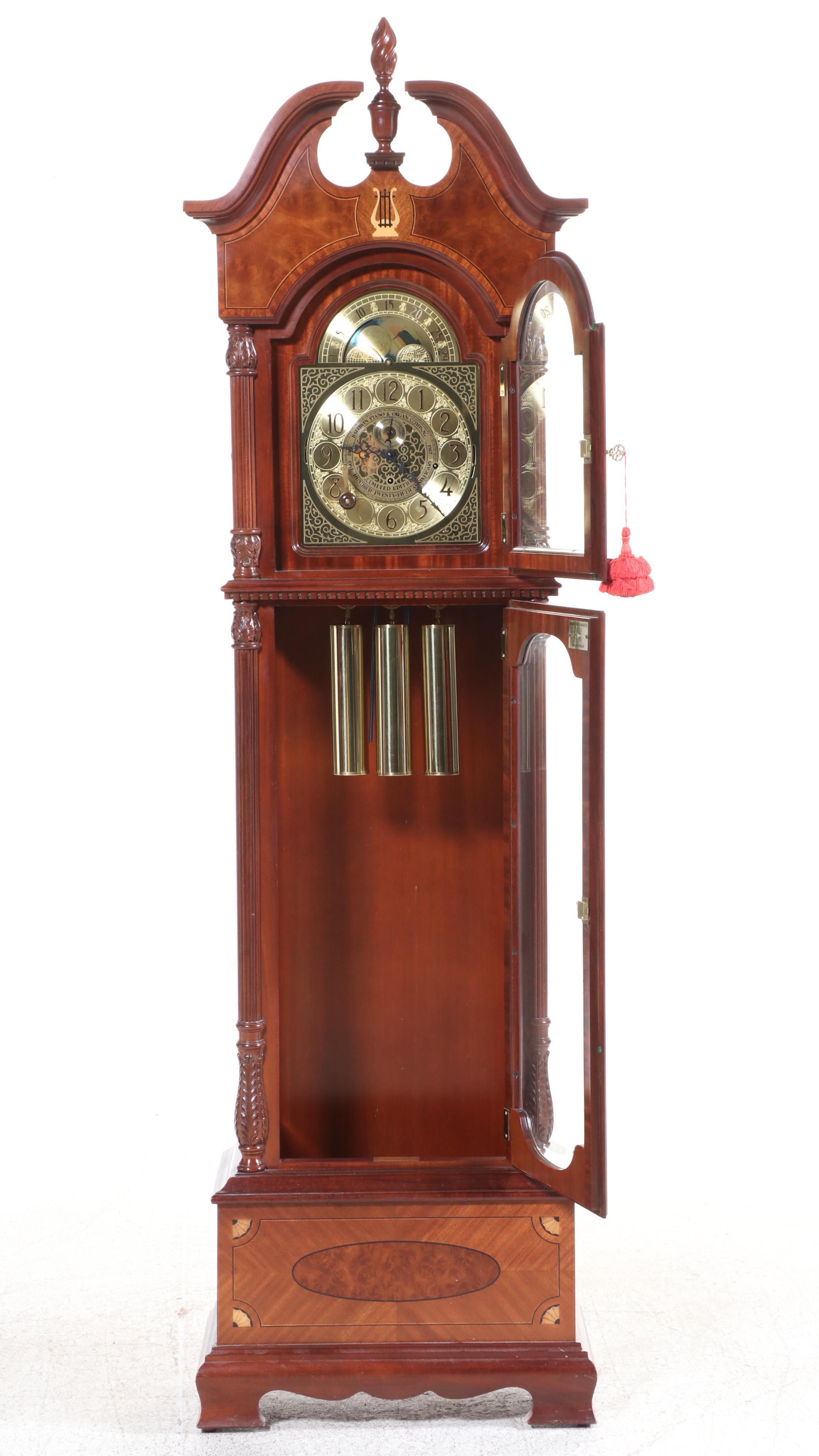 Baldwin Piano & Organ Co. 125th Anniversary Grandfather Clock