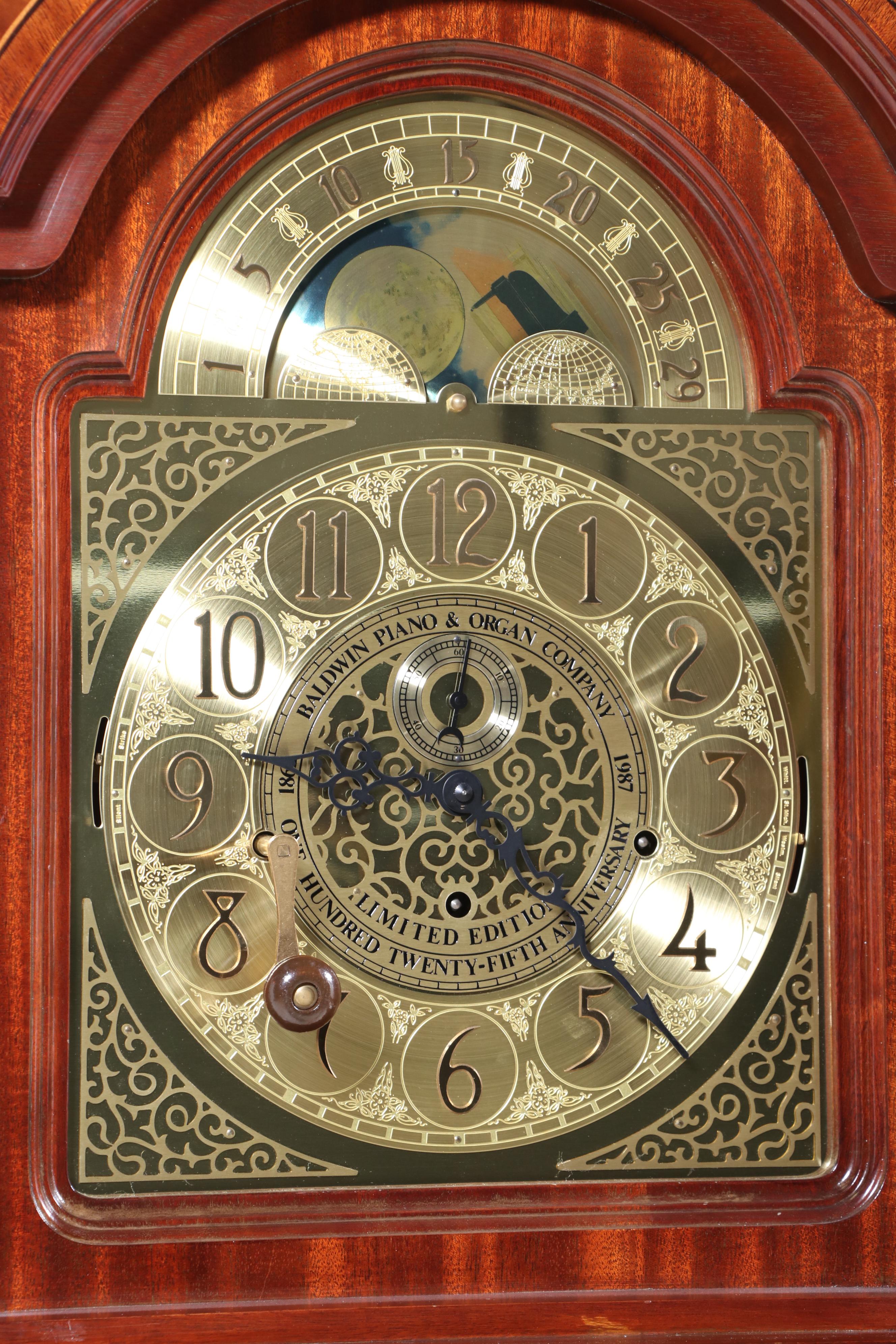 Baldwin Piano & Organ Co. 125th Anniversary Grandfather Clock