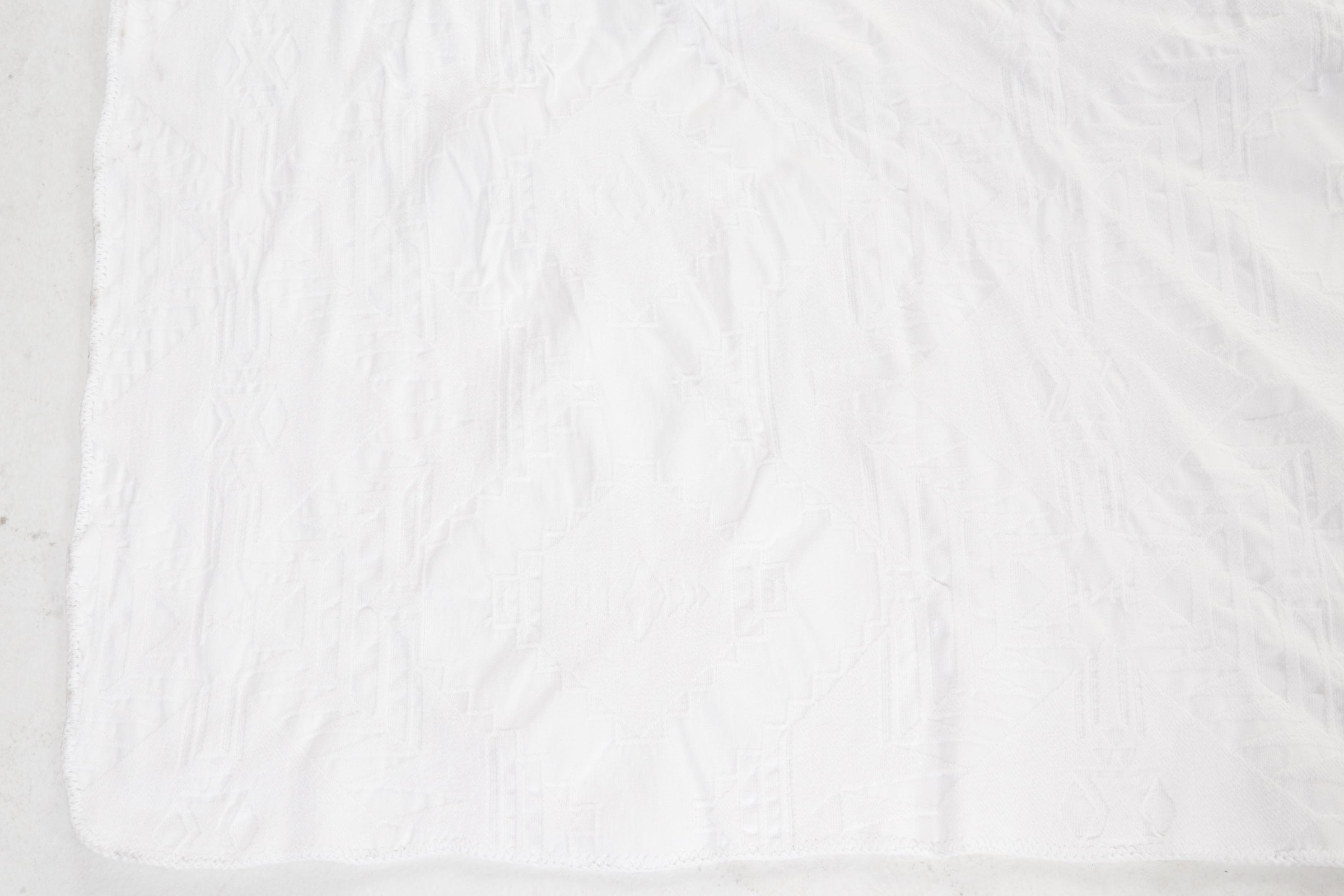 Martha Stewart Stitched Cotton and Other White Matelassé Coverlets