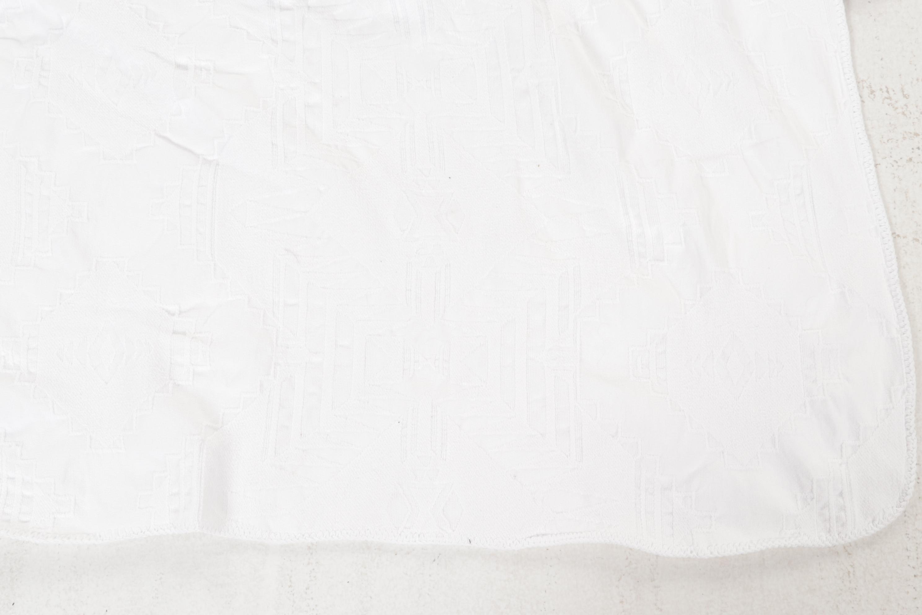 Martha Stewart Stitched Cotton and Other White Matelassé Coverlets