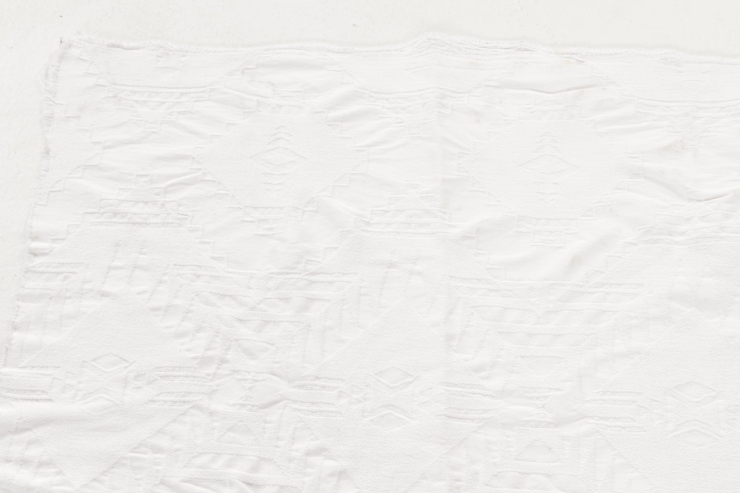 Martha Stewart Stitched Cotton and Other White Matelassé Coverlets