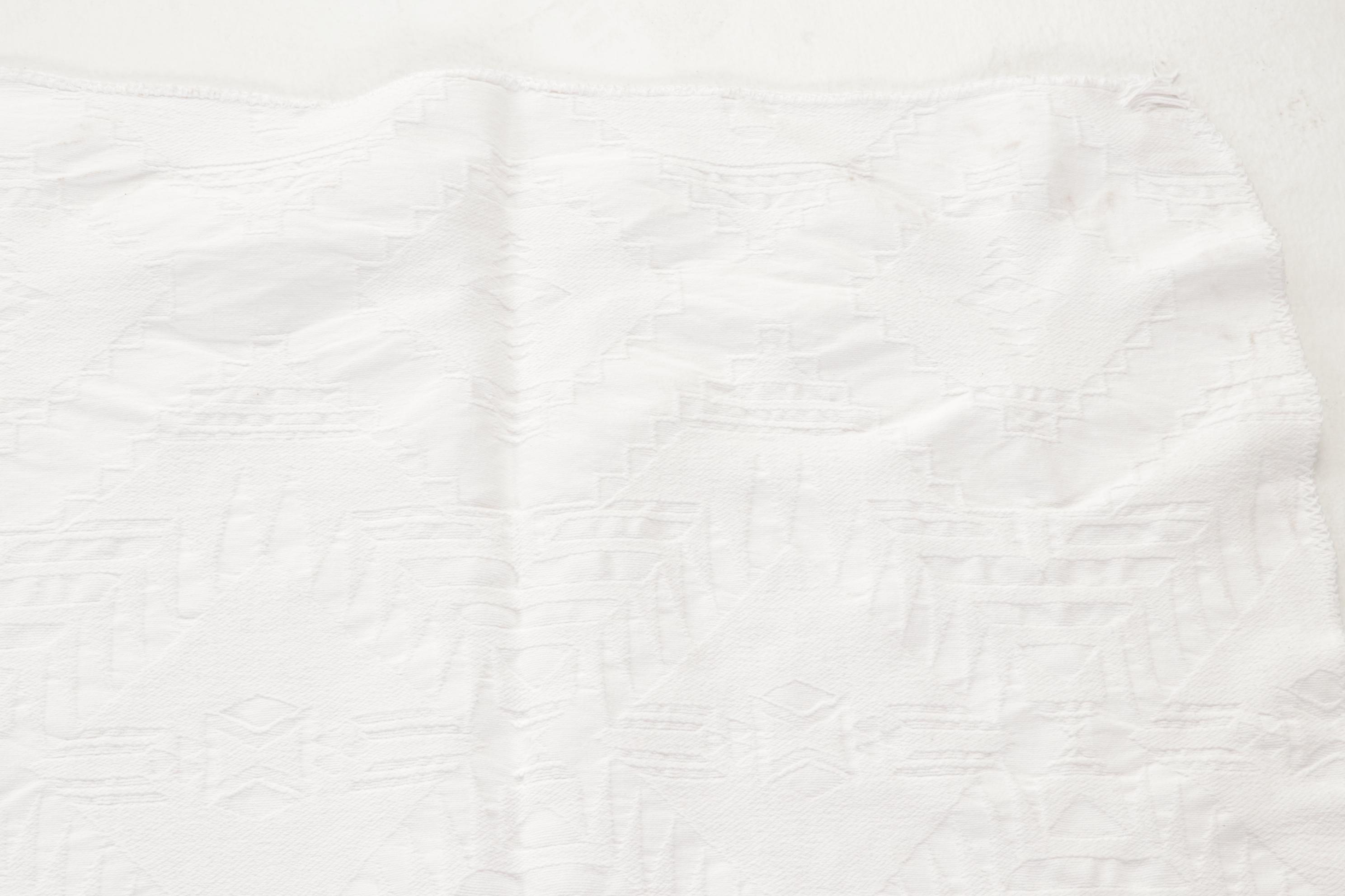 Martha Stewart Stitched Cotton and Other White Matelassé Coverlets