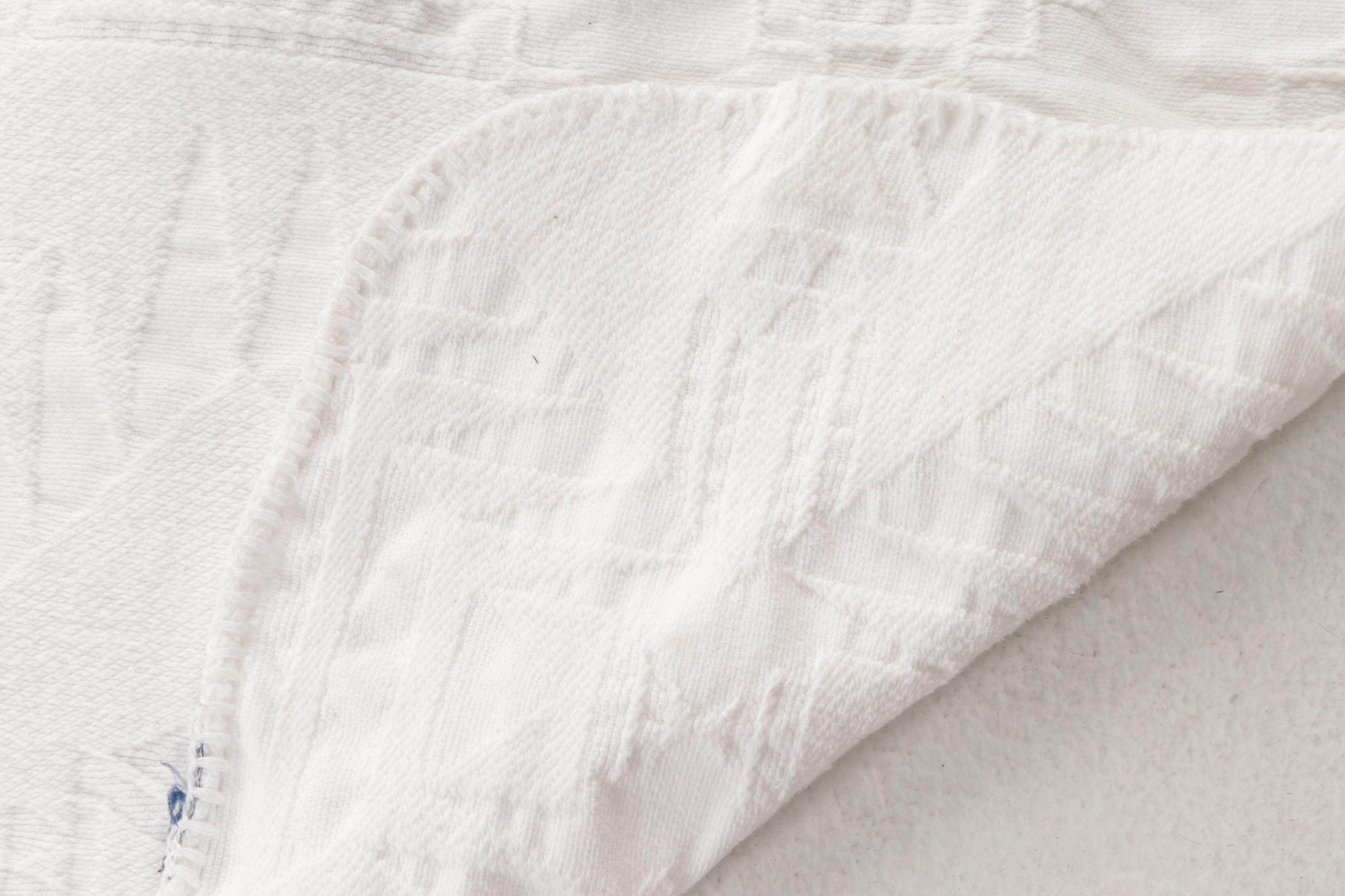 Martha Stewart Stitched Cotton and Other White Matelassé Coverlets
