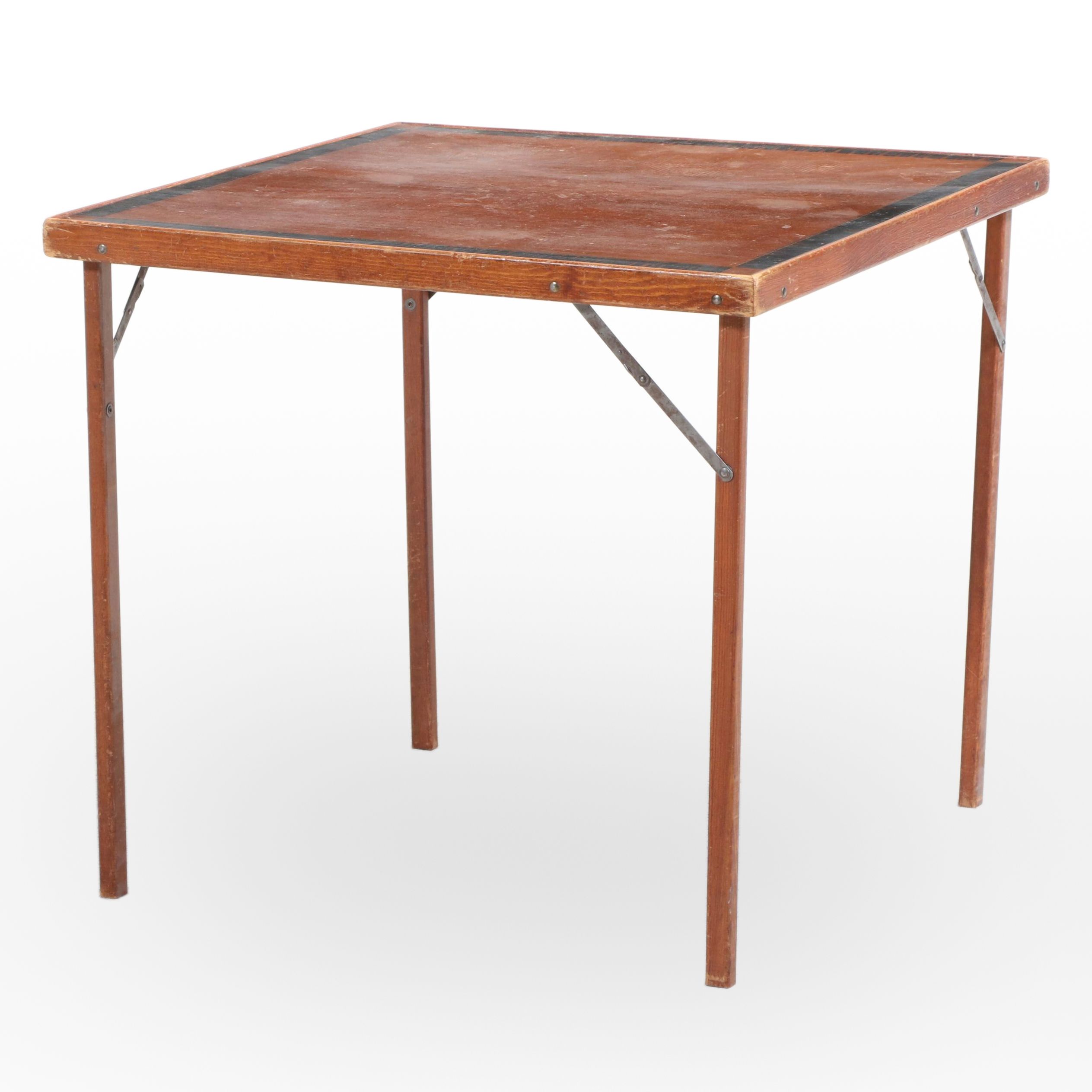 Folding Wooden Card Table