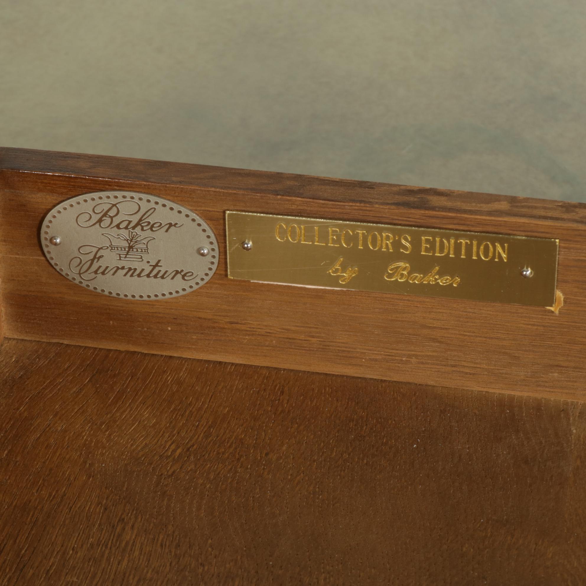 Baker Furniture "Collector's Edition" Louis XVI Style Desk Plus Caned Chair