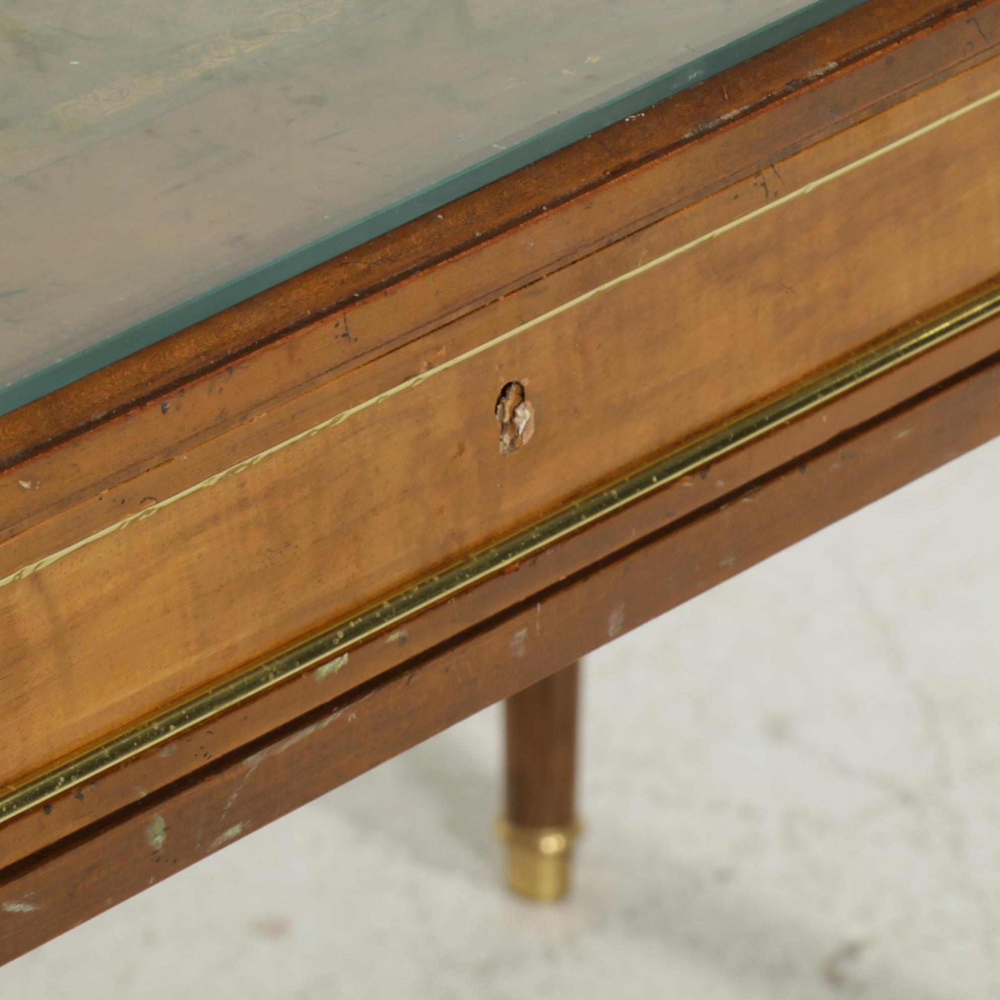 Baker Furniture "Collector's Edition" Louis XVI Style Desk Plus Caned Chair