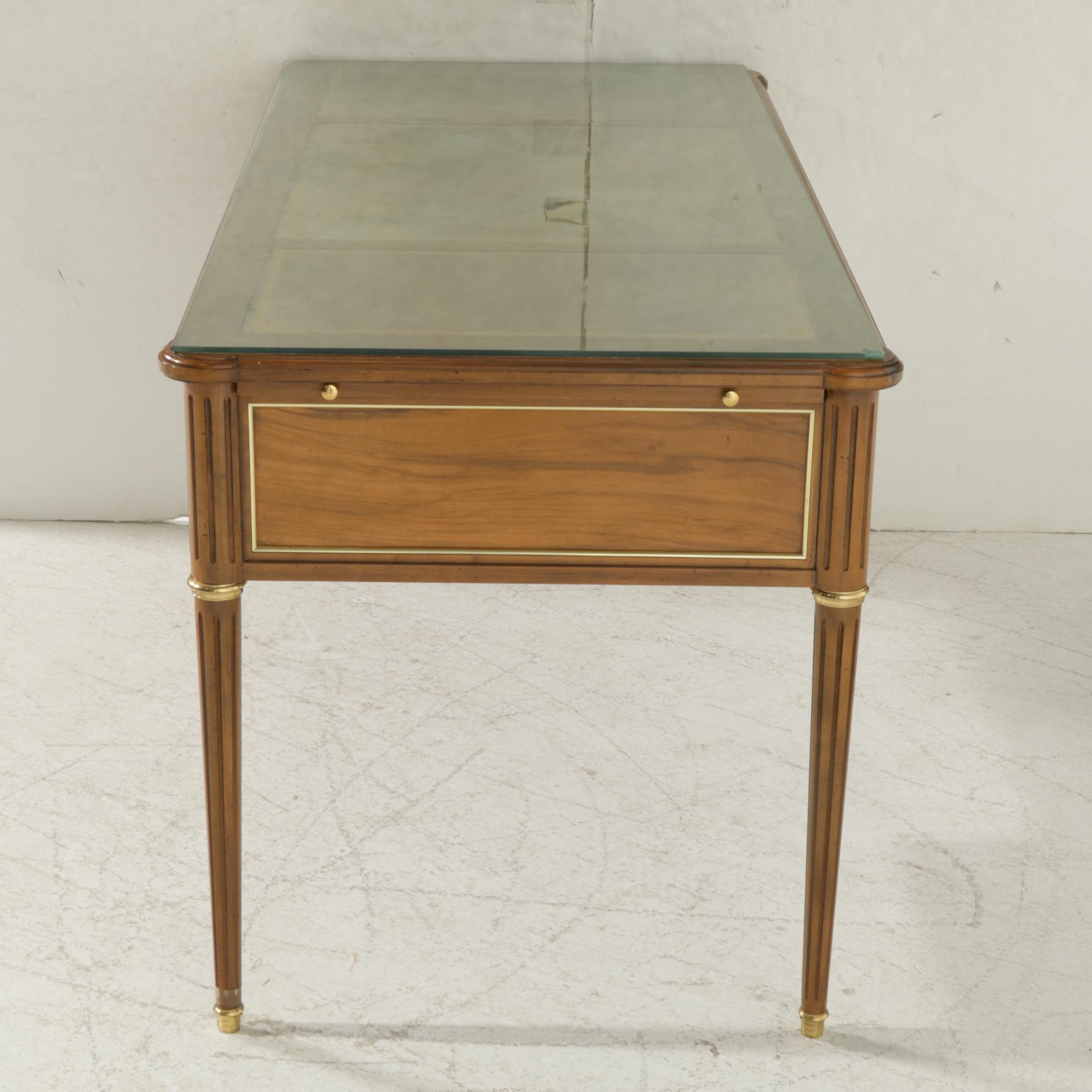 Baker Furniture "Collector's Edition" Louis XVI Style Desk Plus Caned Chair