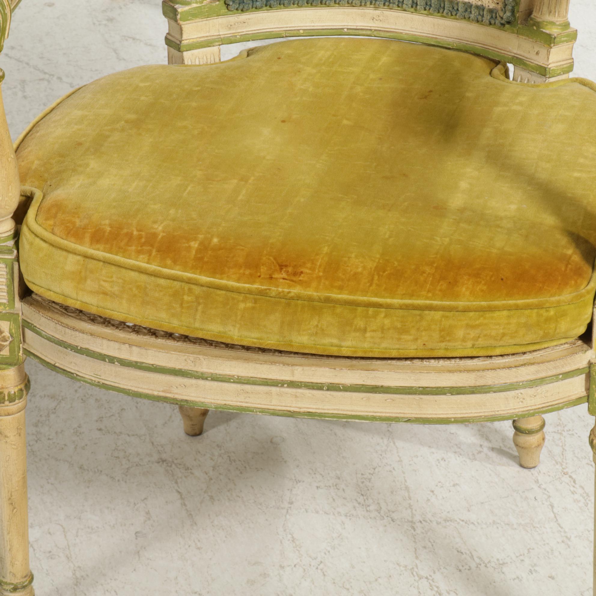 Baker Furniture "Collector's Edition" Louis XVI Style Desk Plus Caned Chair