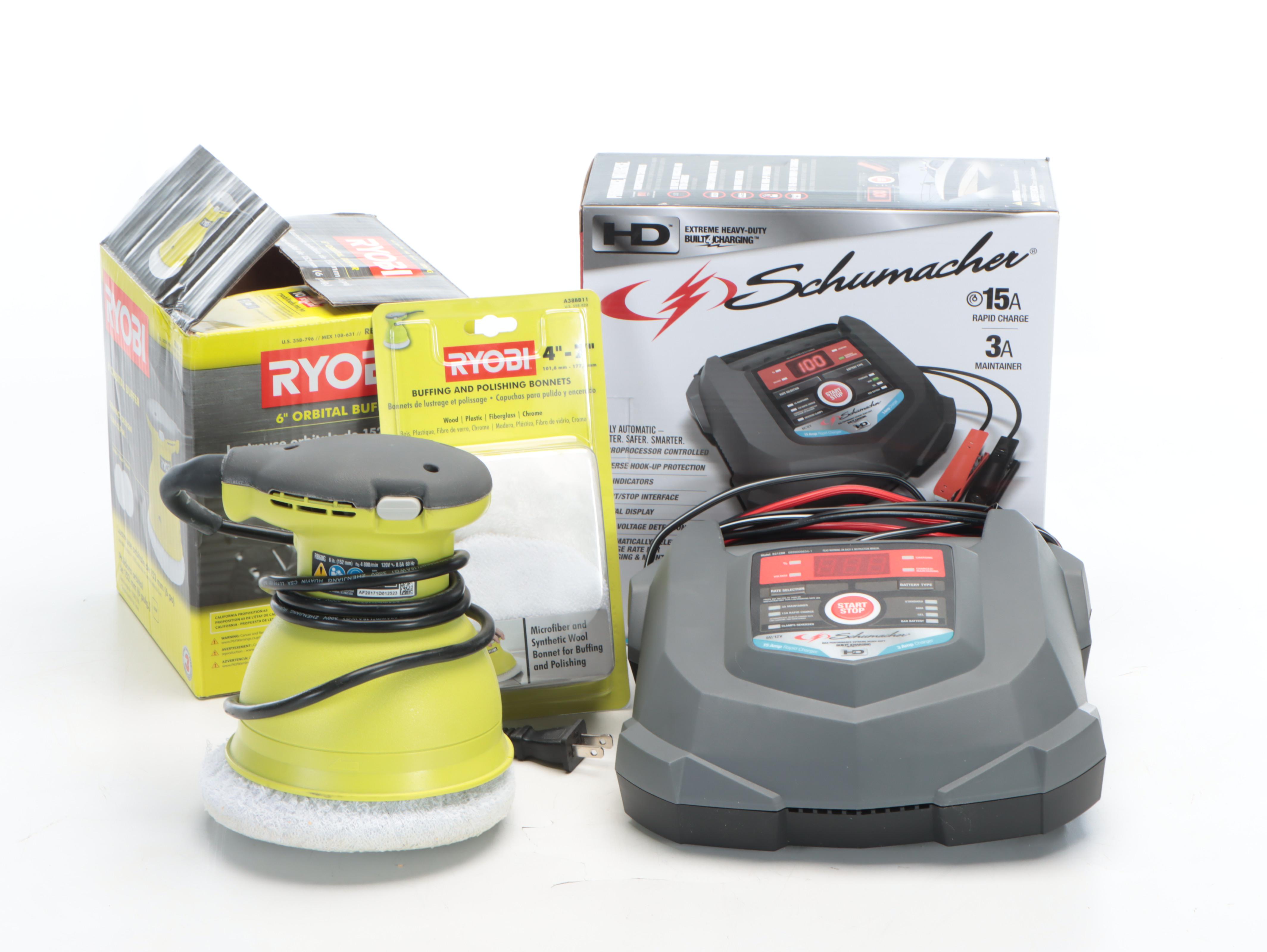 RYOBI Circular Saw with Dremel Rotary Tool Kit and More Power Tools