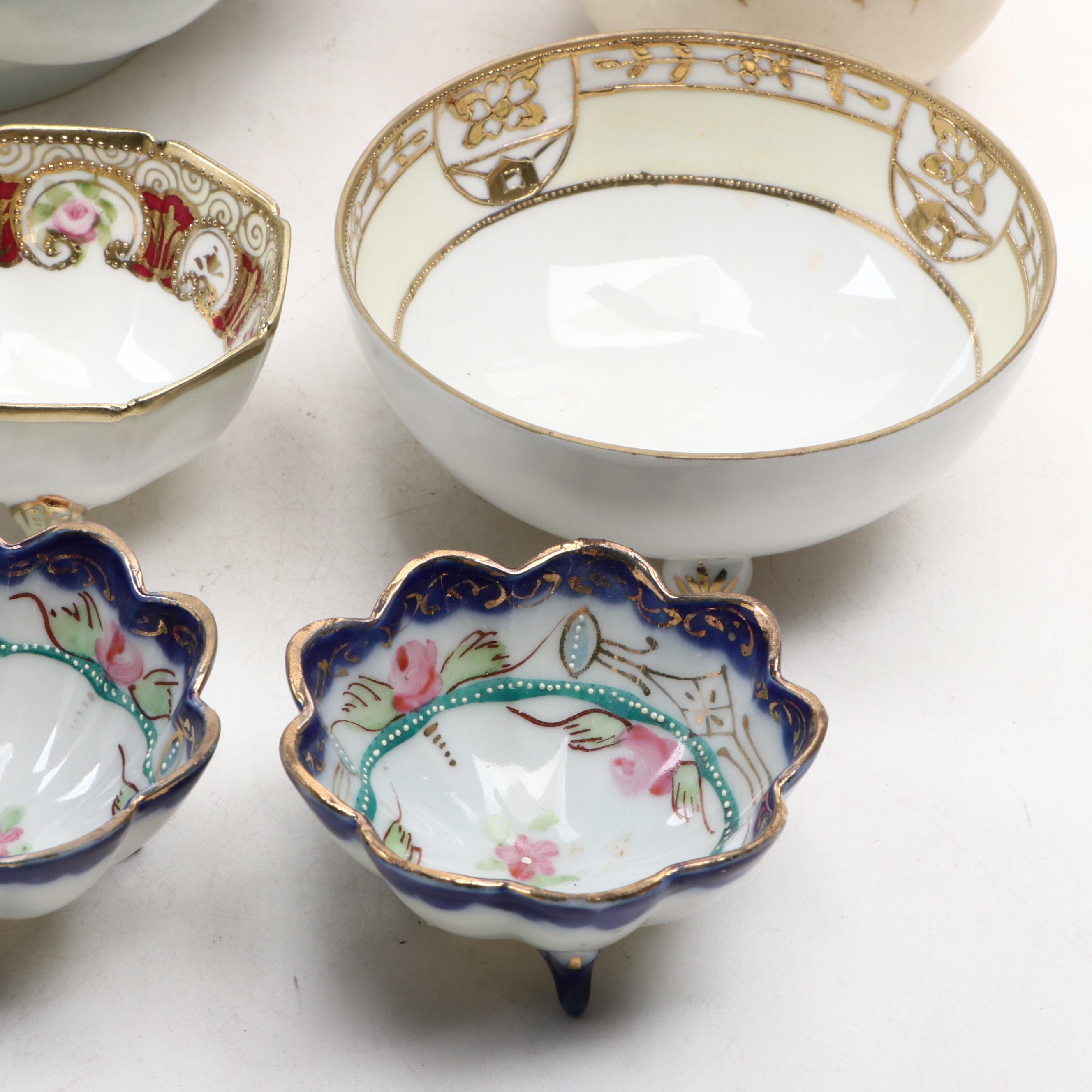 Morimura Brothers Nippon Hand-Painted Porcelain Bowls and More