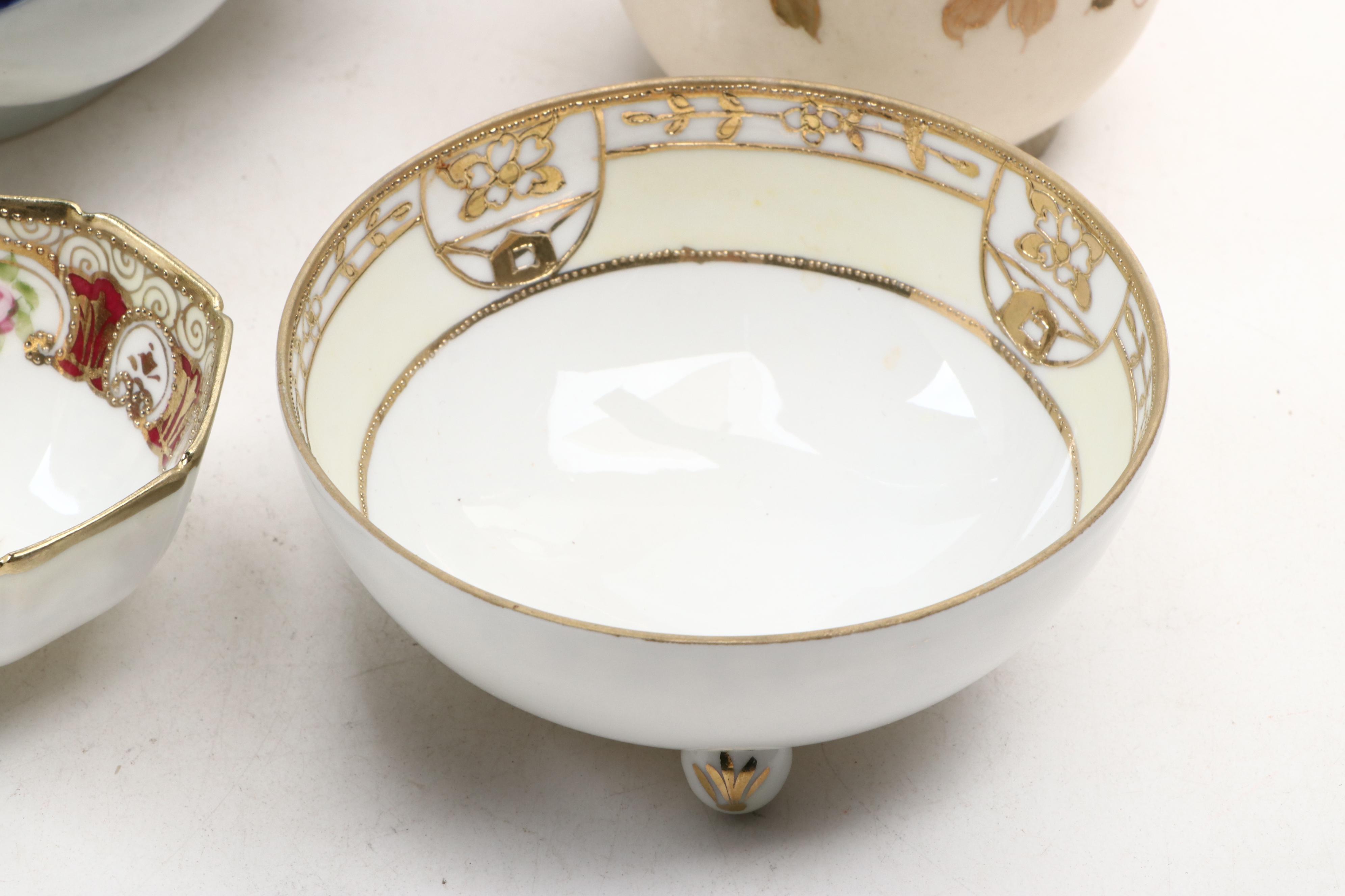 Morimura Brothers Nippon Hand-Painted Porcelain Bowls and More