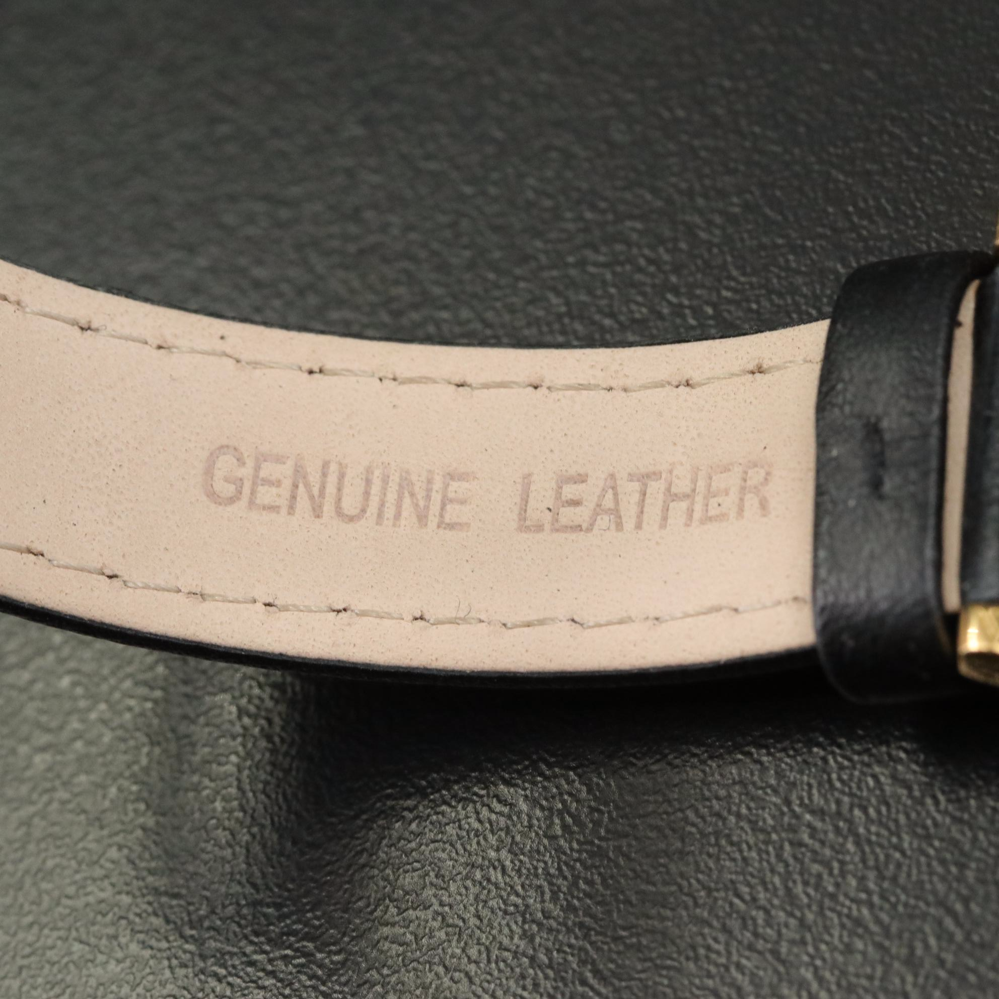 Nixon The Kensington Leather Gold Toned Quartz Watch with Black Dial