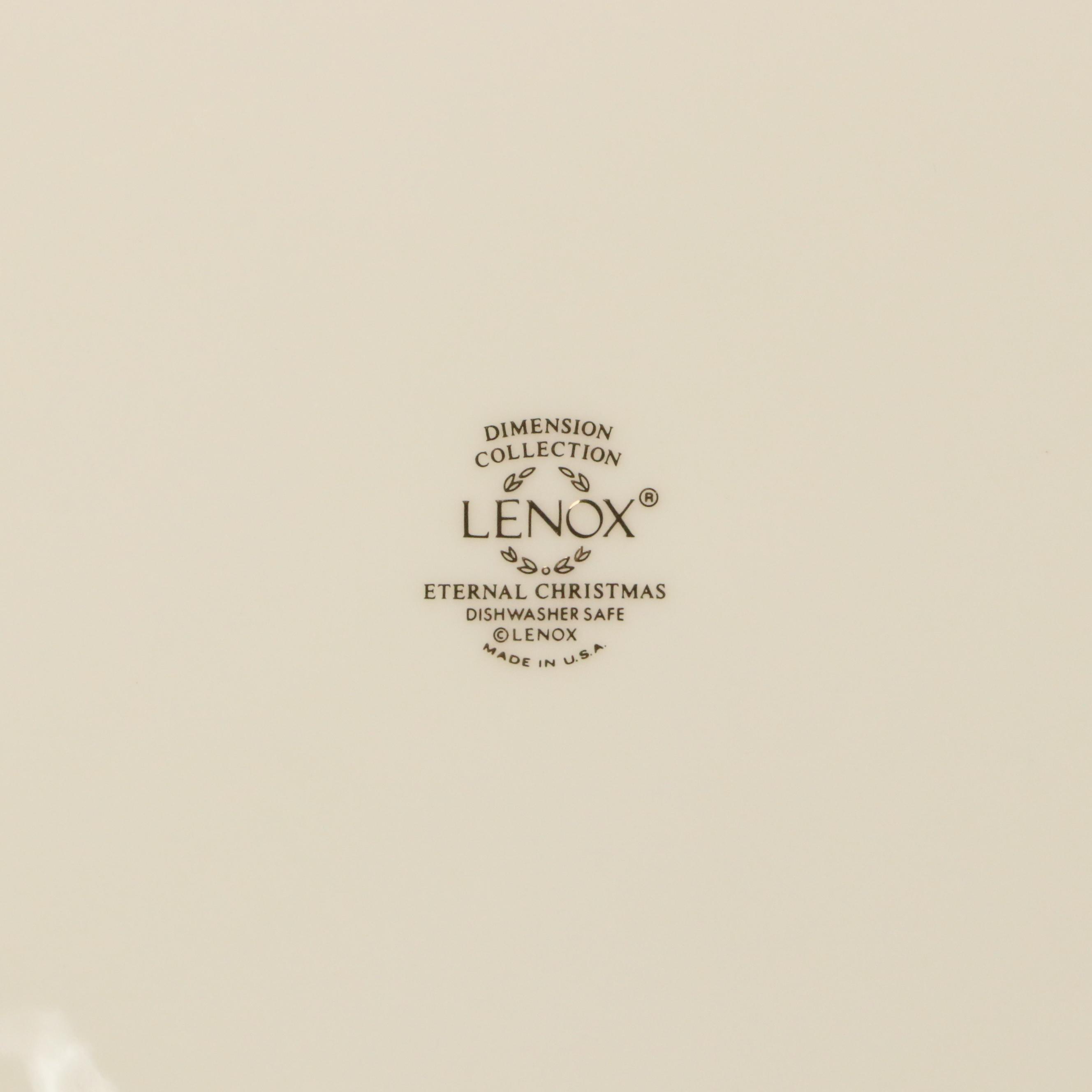 Lenox "Eternal Christmas" Porcelain Dinnerware with More Table Setting Pieces