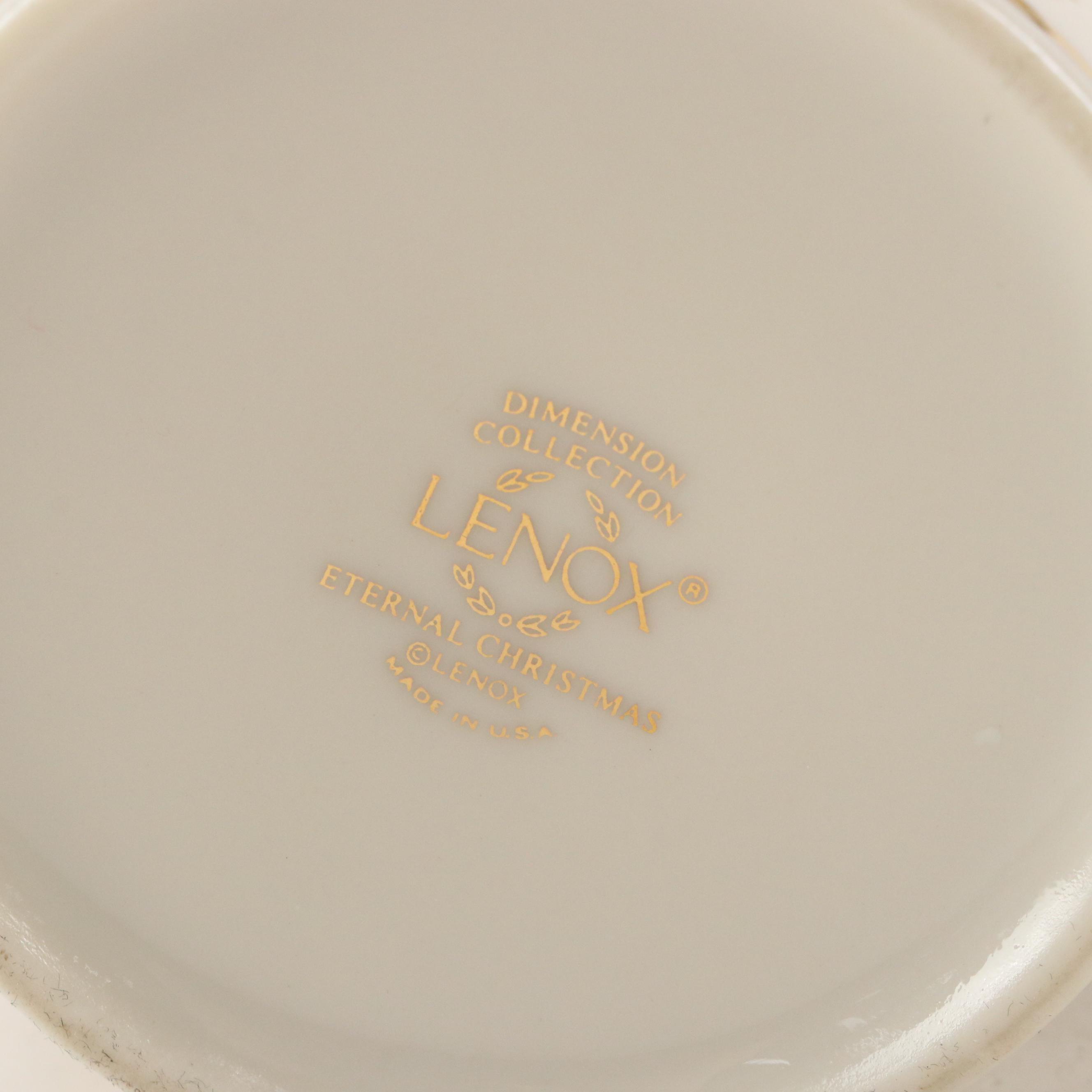 Lenox "Eternal Christmas" Porcelain Dinnerware with More Table Setting Pieces