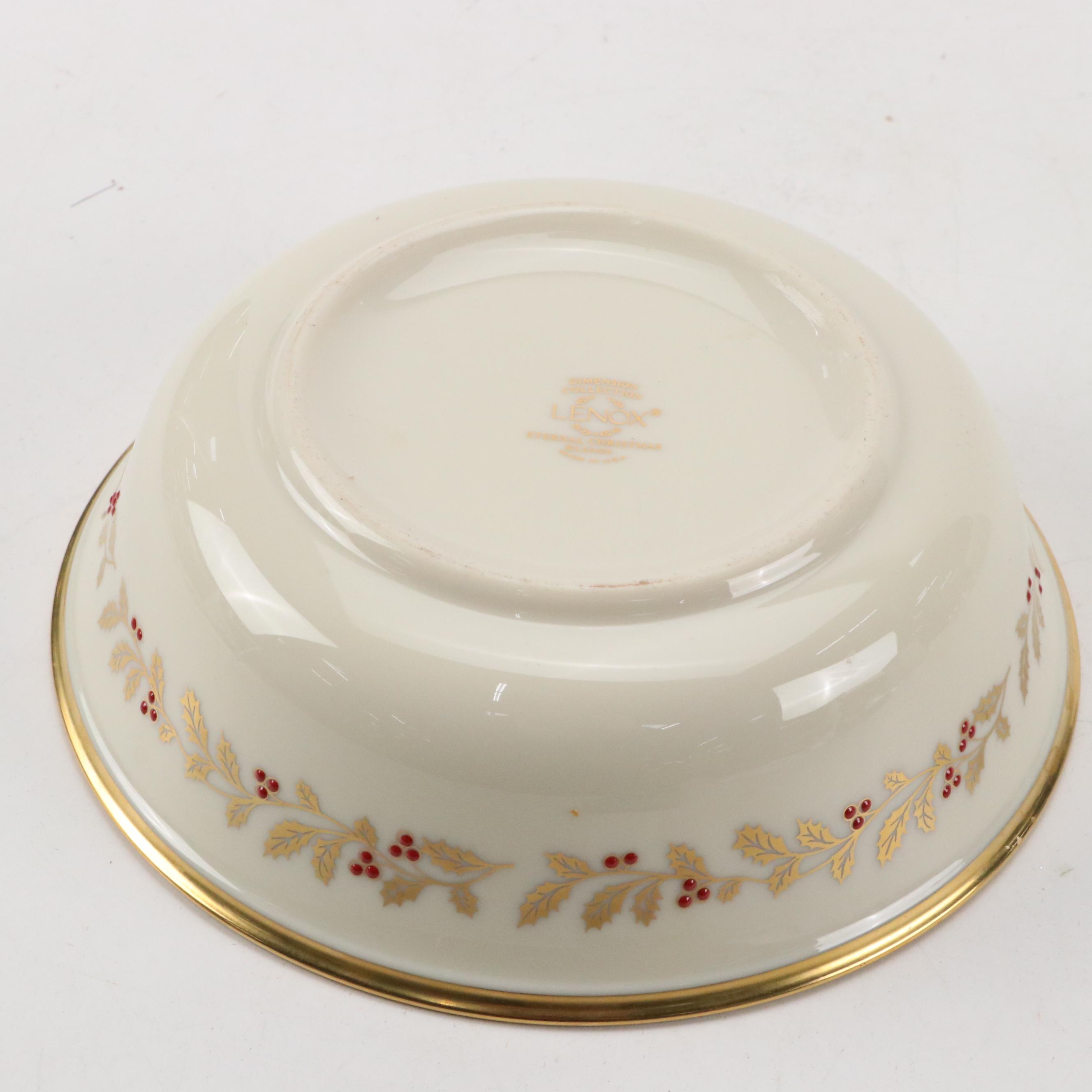 Lenox "Eternal Christmas" Porcelain Dinnerware with More Table Setting Pieces