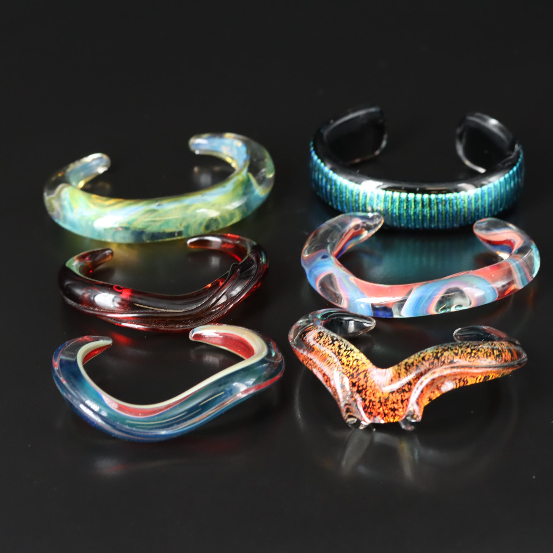 Art Glass Cuff Bracelet Collection