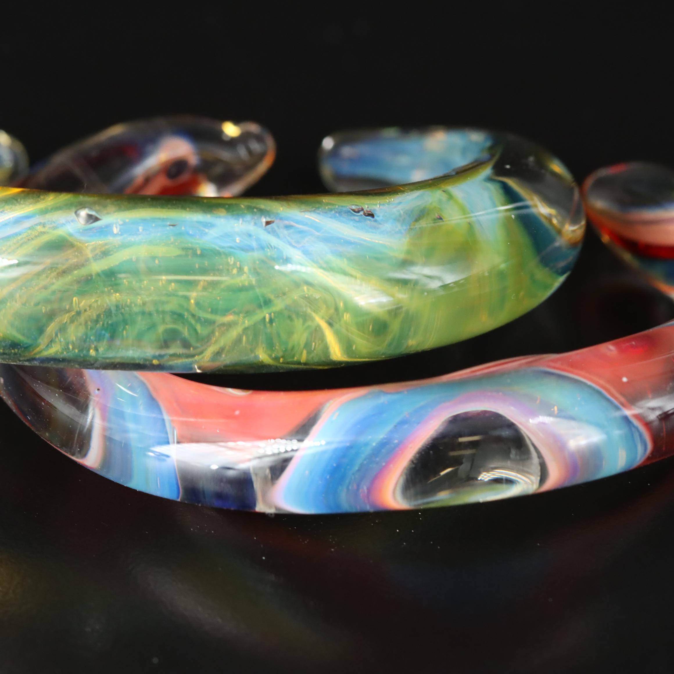 Art Glass Cuff Bracelet Collection