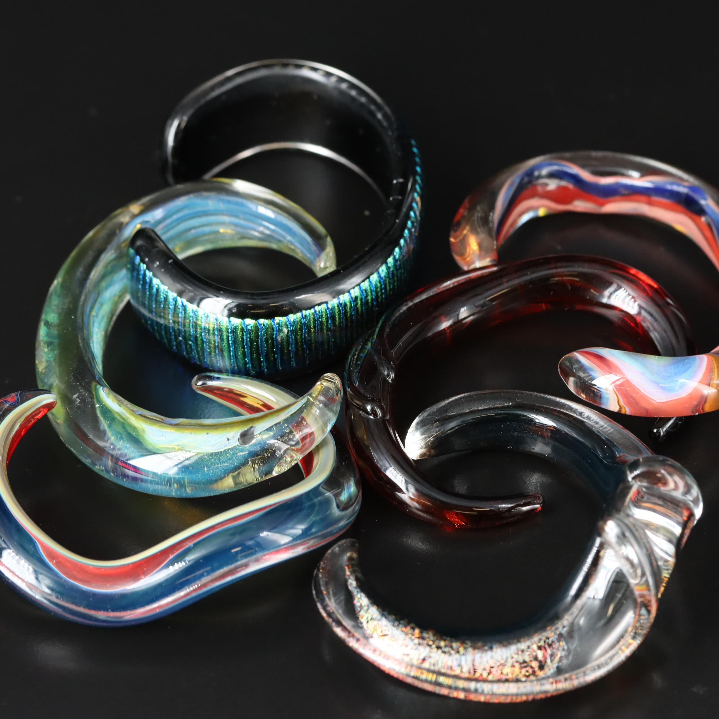 Art Glass Cuff Bracelet Collection