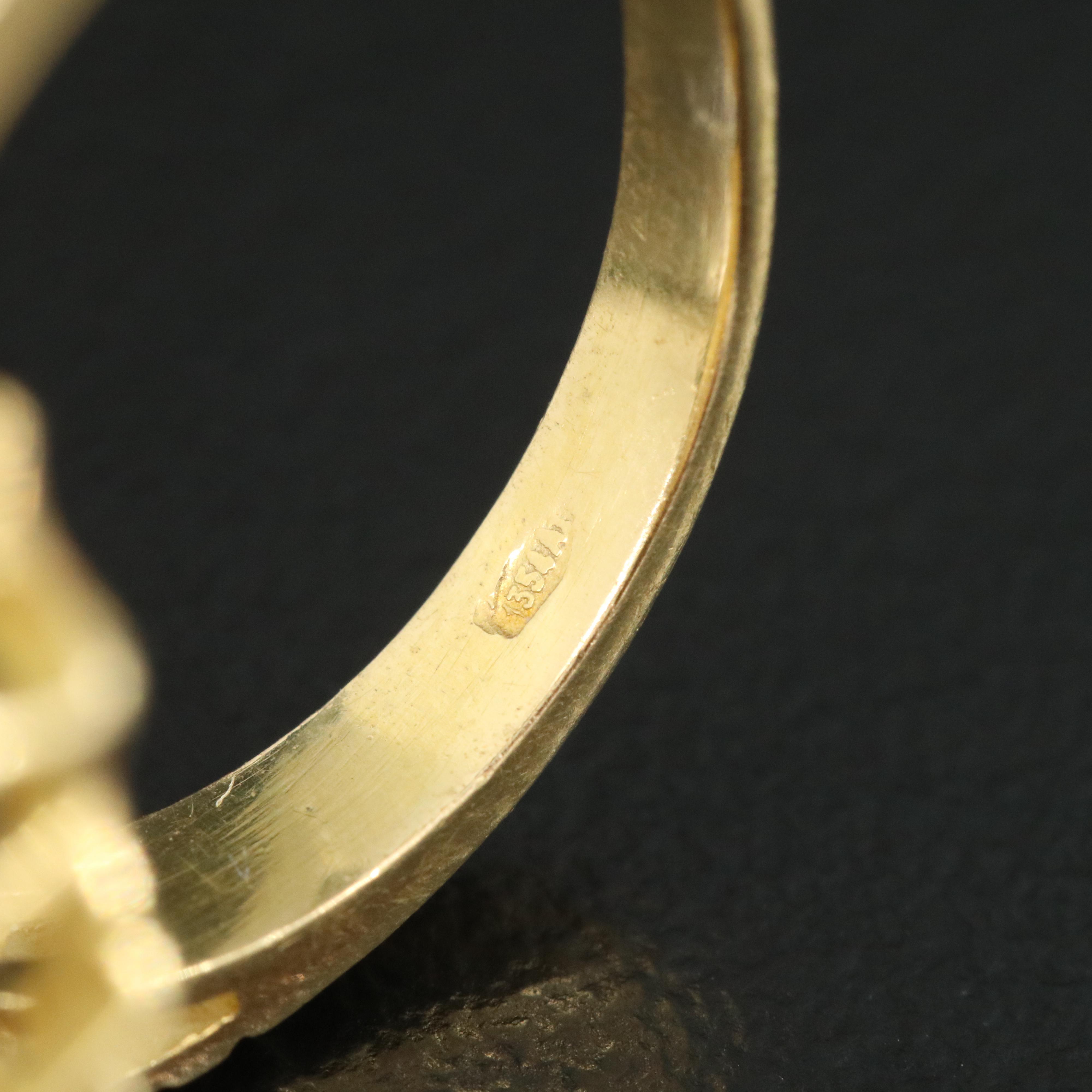 Italian 18K Ruby Ribbon Ring