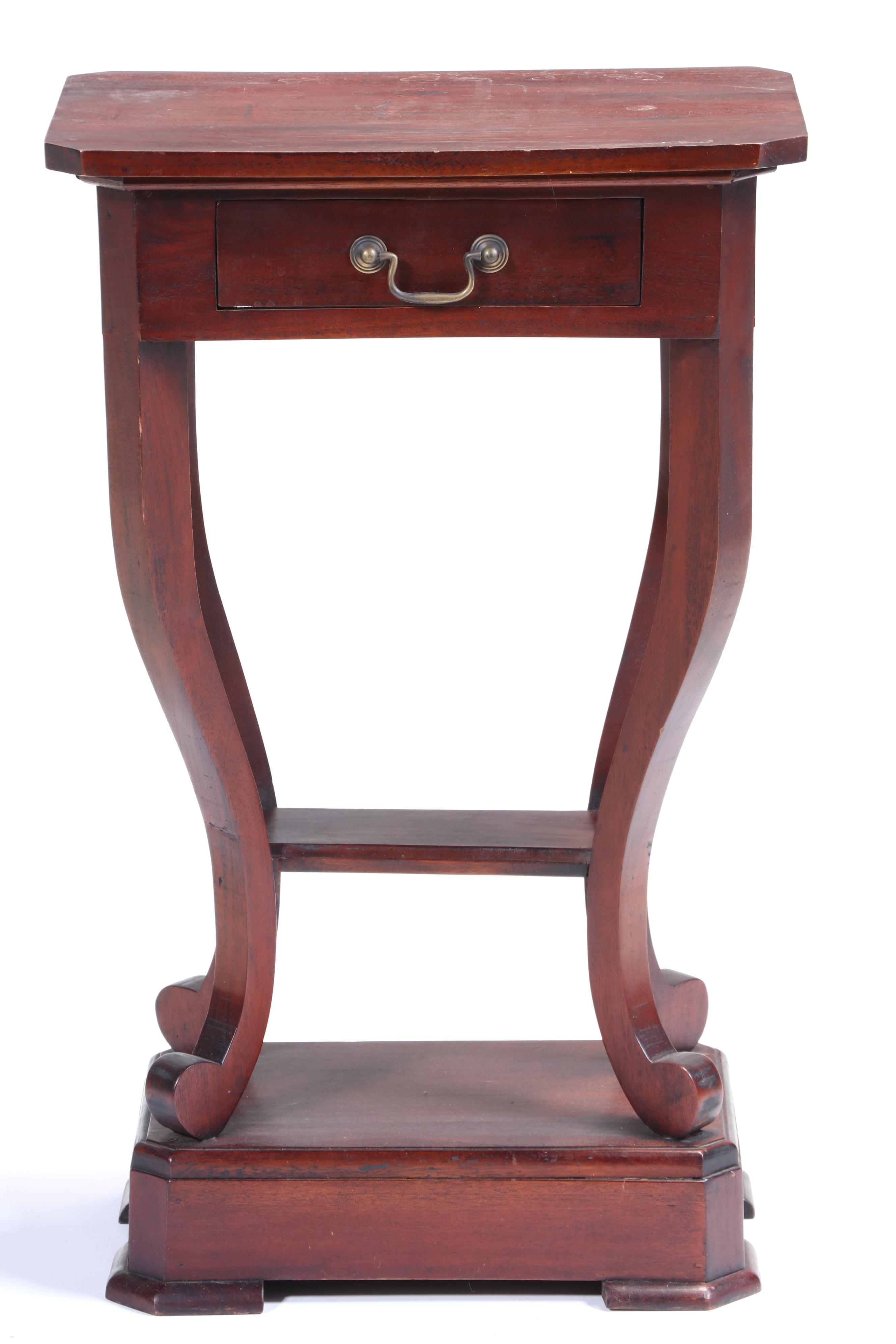 "Olivia" Classical Style Hardwood Three-Tier Side Table