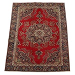 7'1 x 10'9 Hand-Knotted Persian Tabriz Area Rug