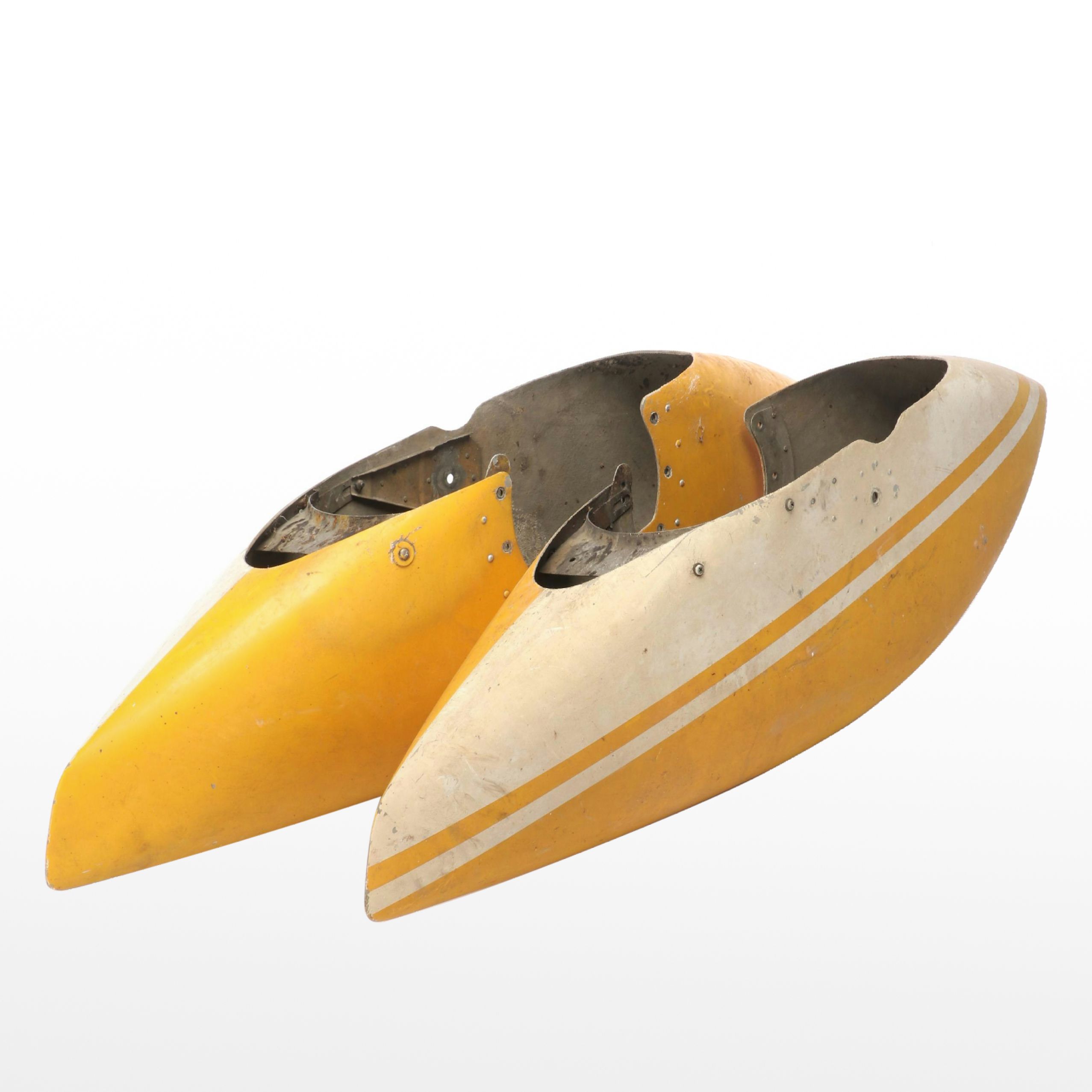 Pair of Airplane Nose Wheel Fairings