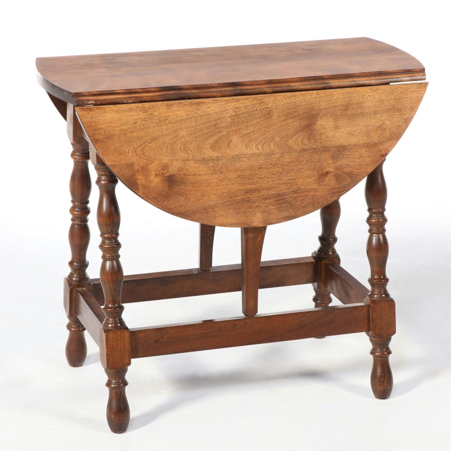 Queen Anne Style Maple Butterfly Table, Mid to Late 20th Century