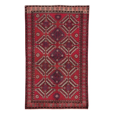 3'11 x 6'4 Hand-Knotted Persian Yalameh Area Rug