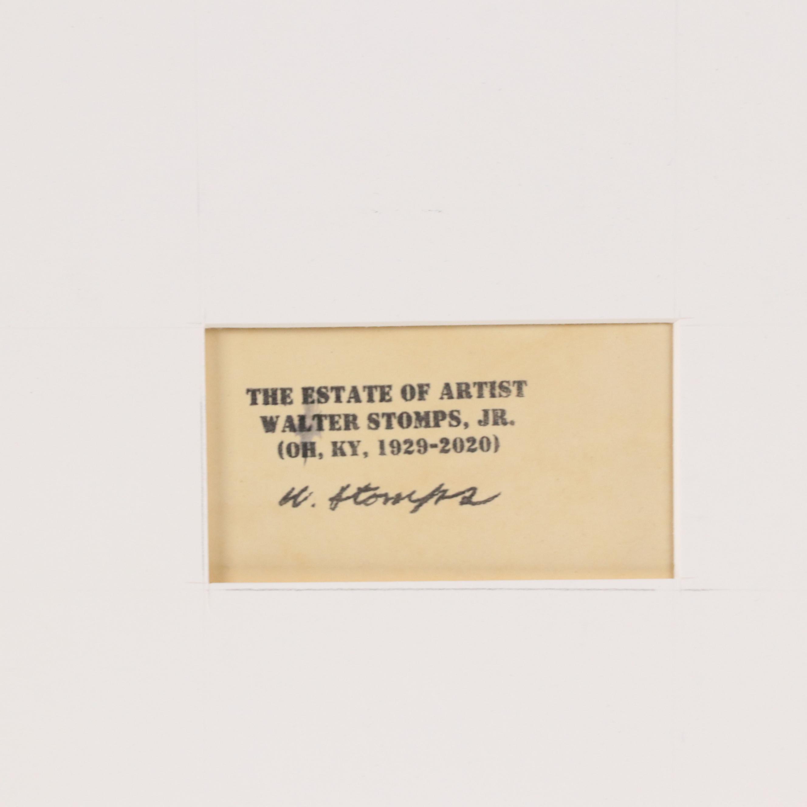 Walter Stomps Oil Figure Painting of Reclining Nude