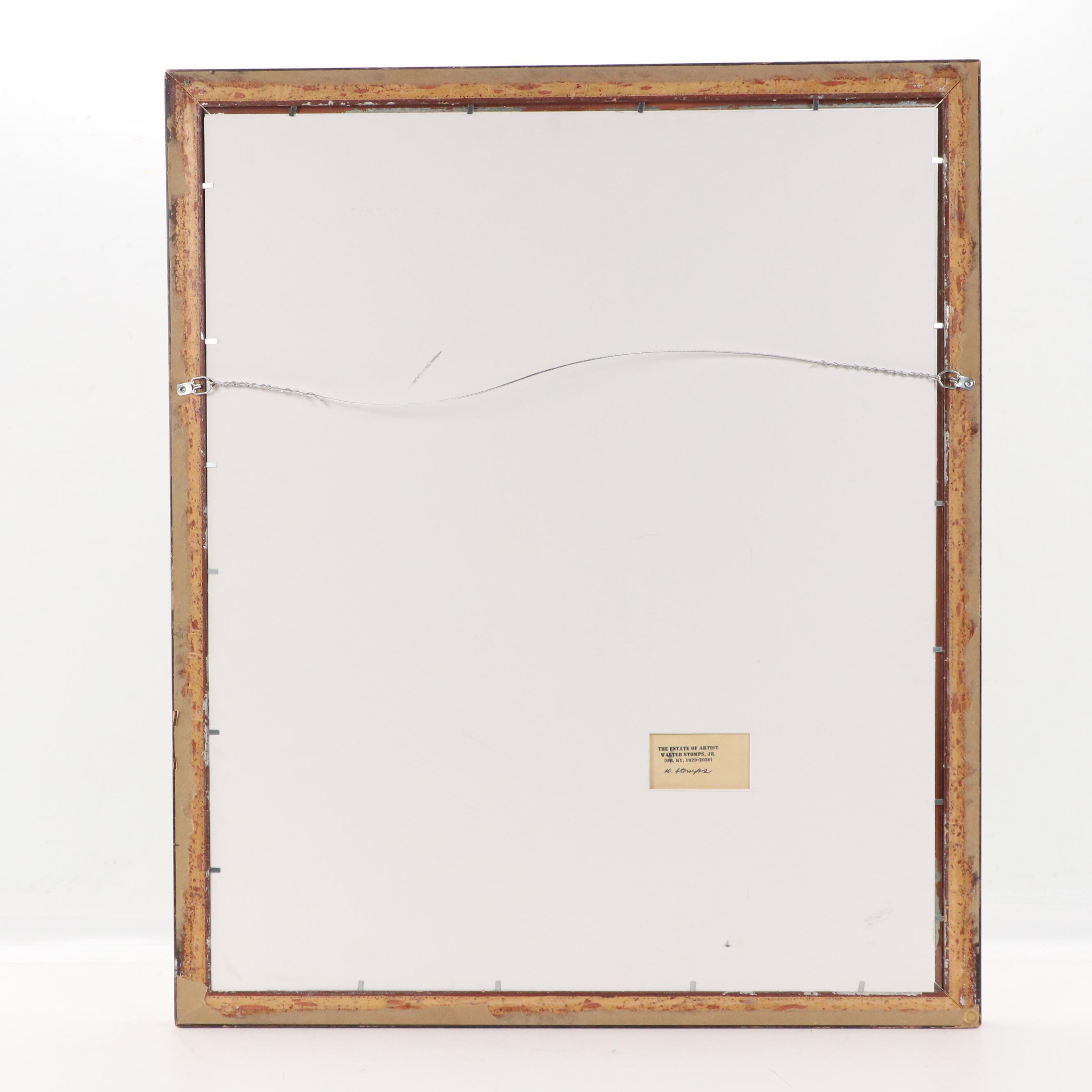 Walter Stomps Oil Figure Painting of Reclining Nude