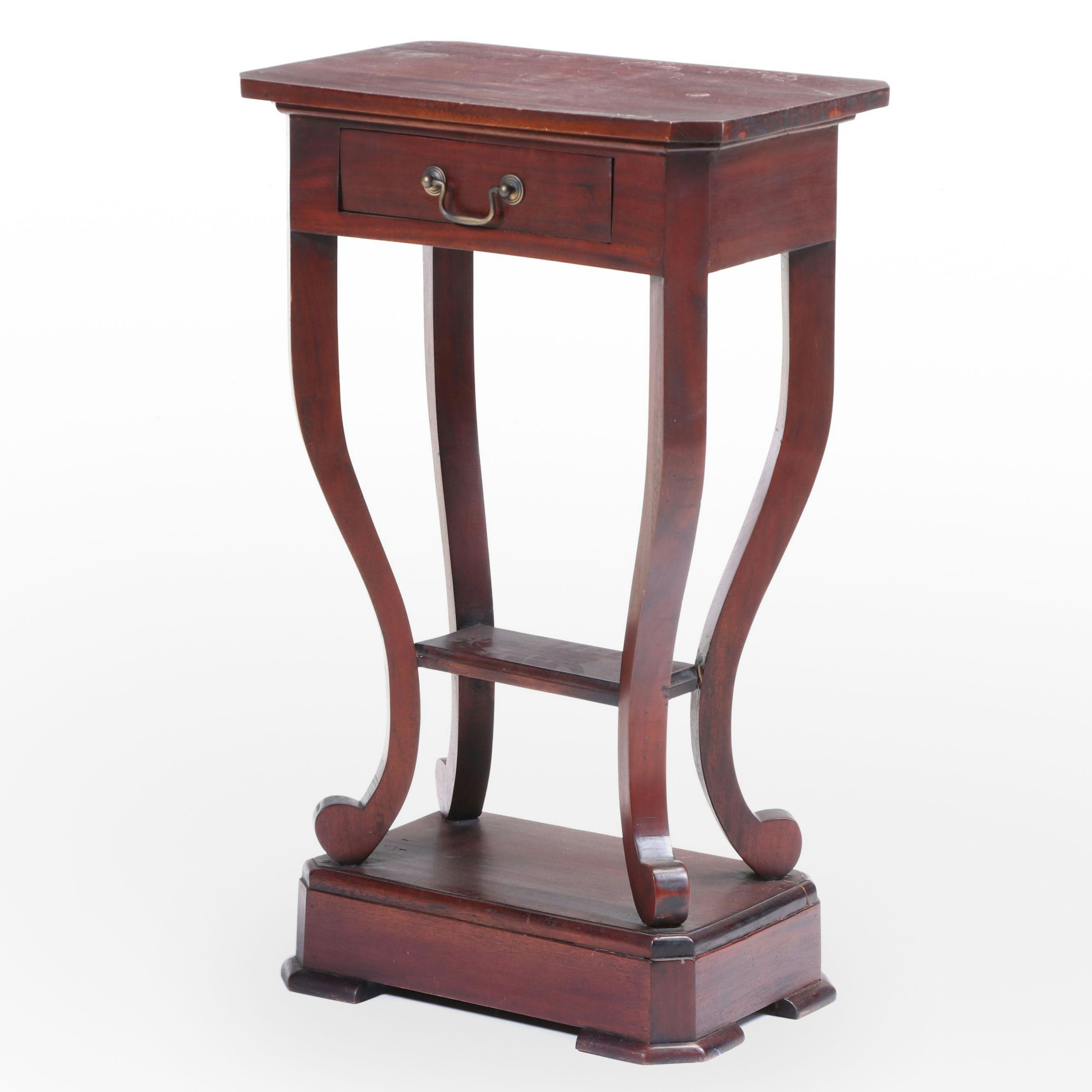 "Olivia" Classical Style Hardwood Three-Tier Side Table