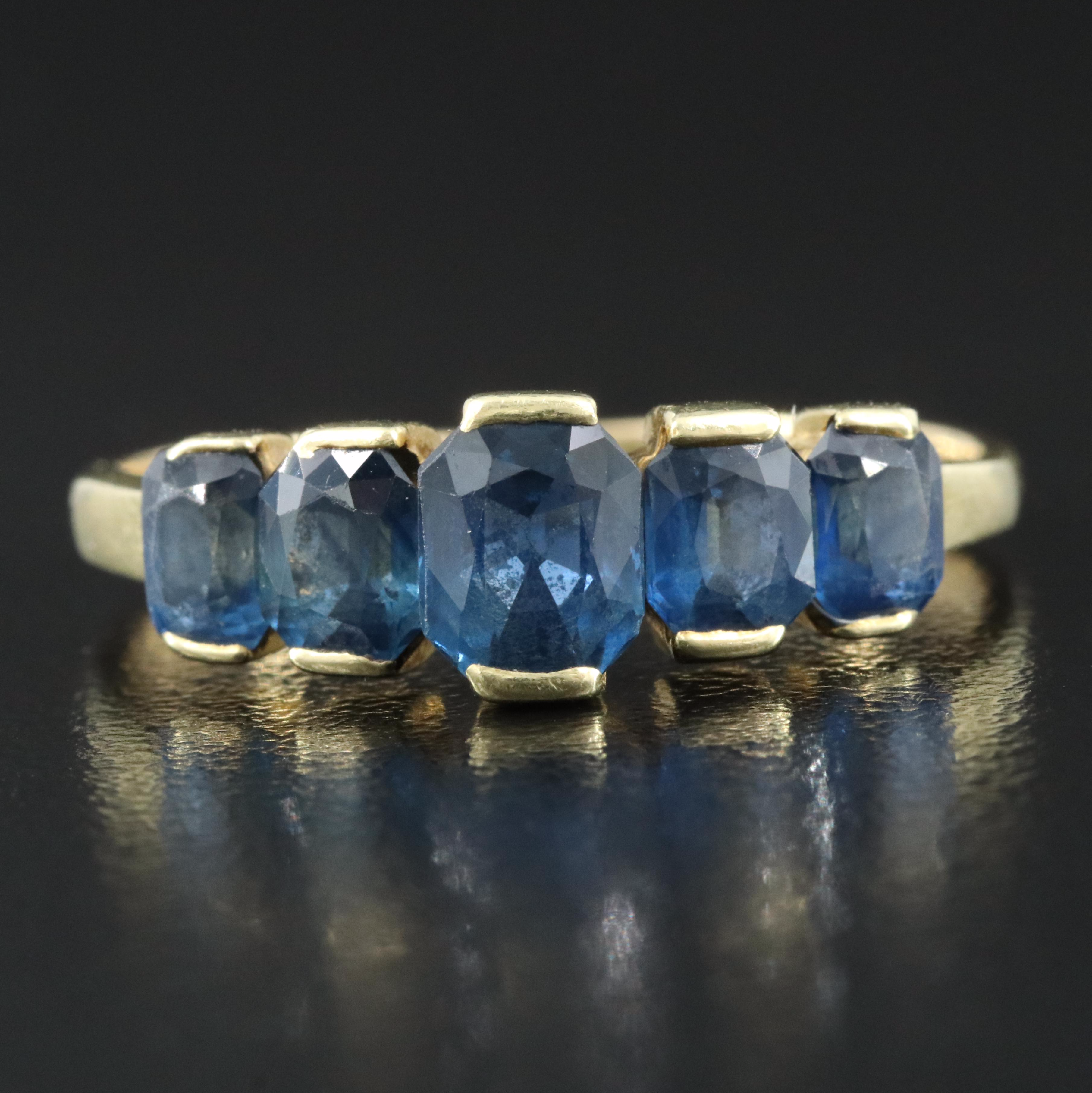 18K Sapphire Ring