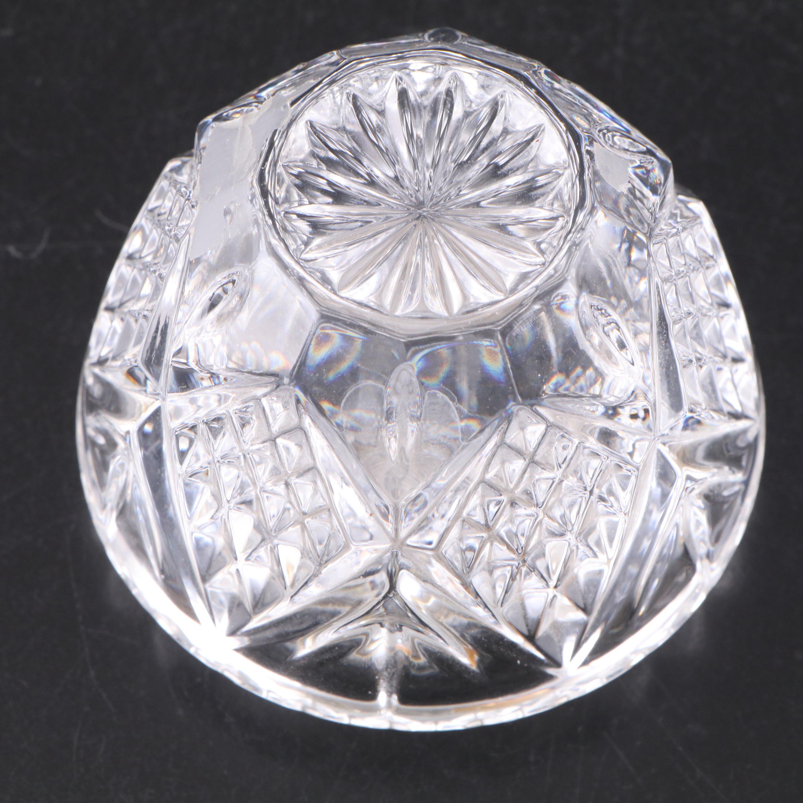 Concept and Tahari Home Faceted Crystal Desk Clocks