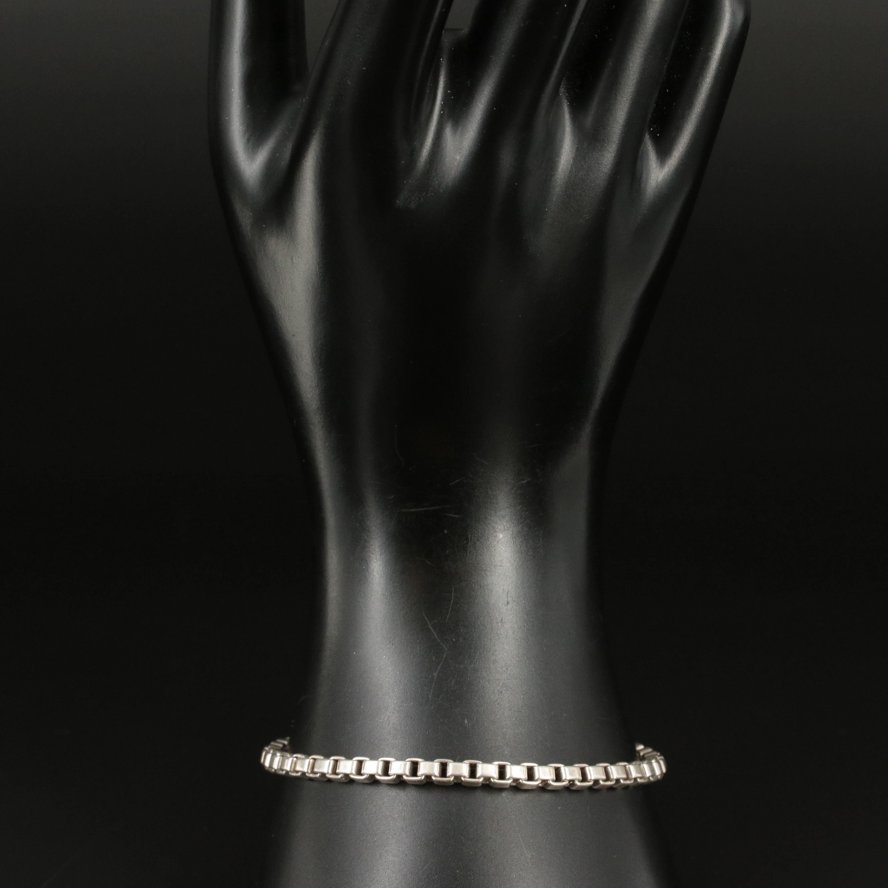 Tiffany & Co. Sterling Venetian Link Chain Bracelet
